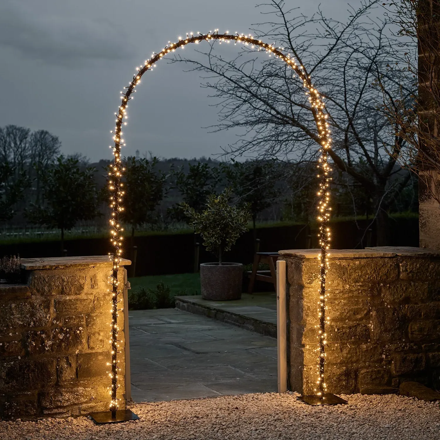 2.3m LED Garden Archway Light - Warm White