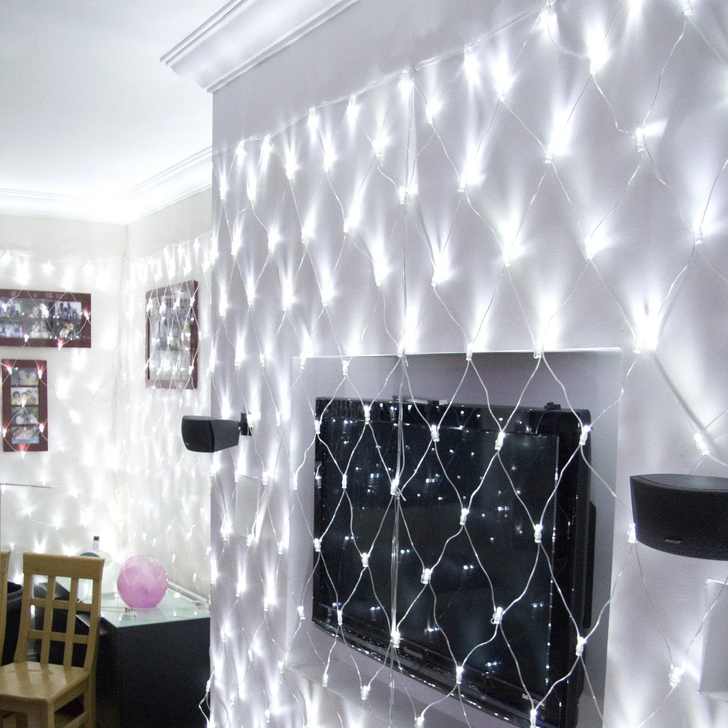 2m Connectable Net Lights with Timer - White product