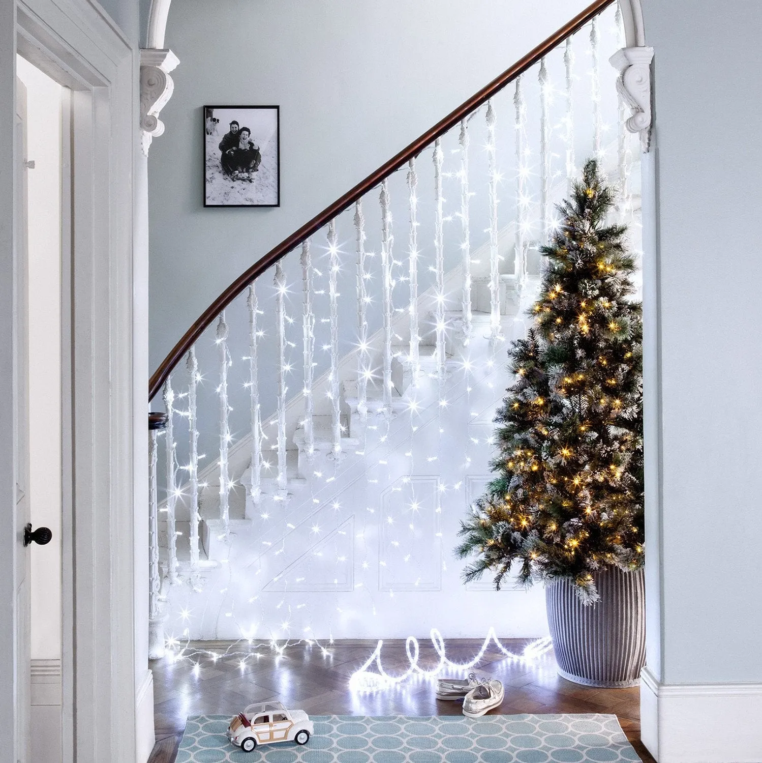 2m x 2m Curtain Lights Connectable - White image