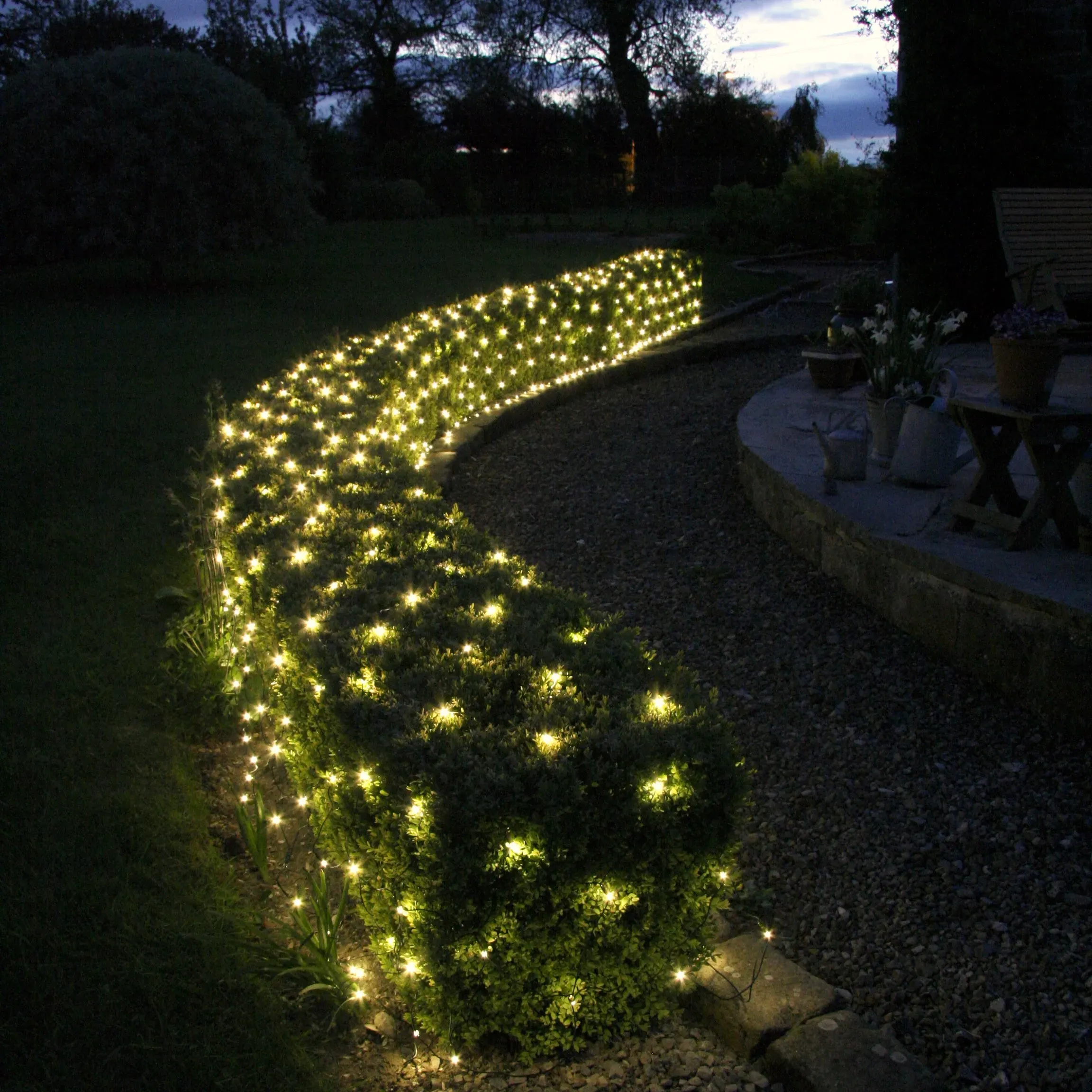 2m x 2m Net Lights Connectable - Warm White