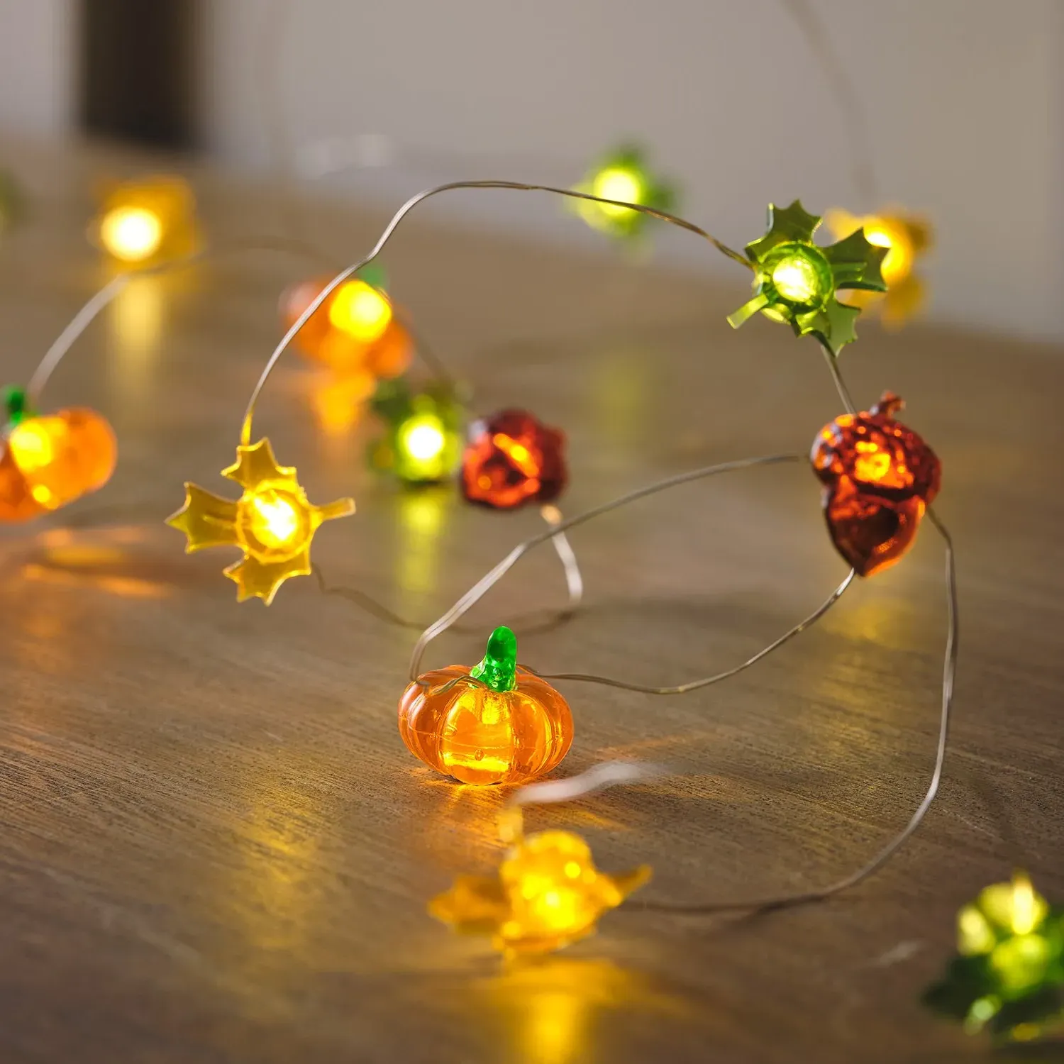 30 LED String Lights Autumn Shapes - Warm White image