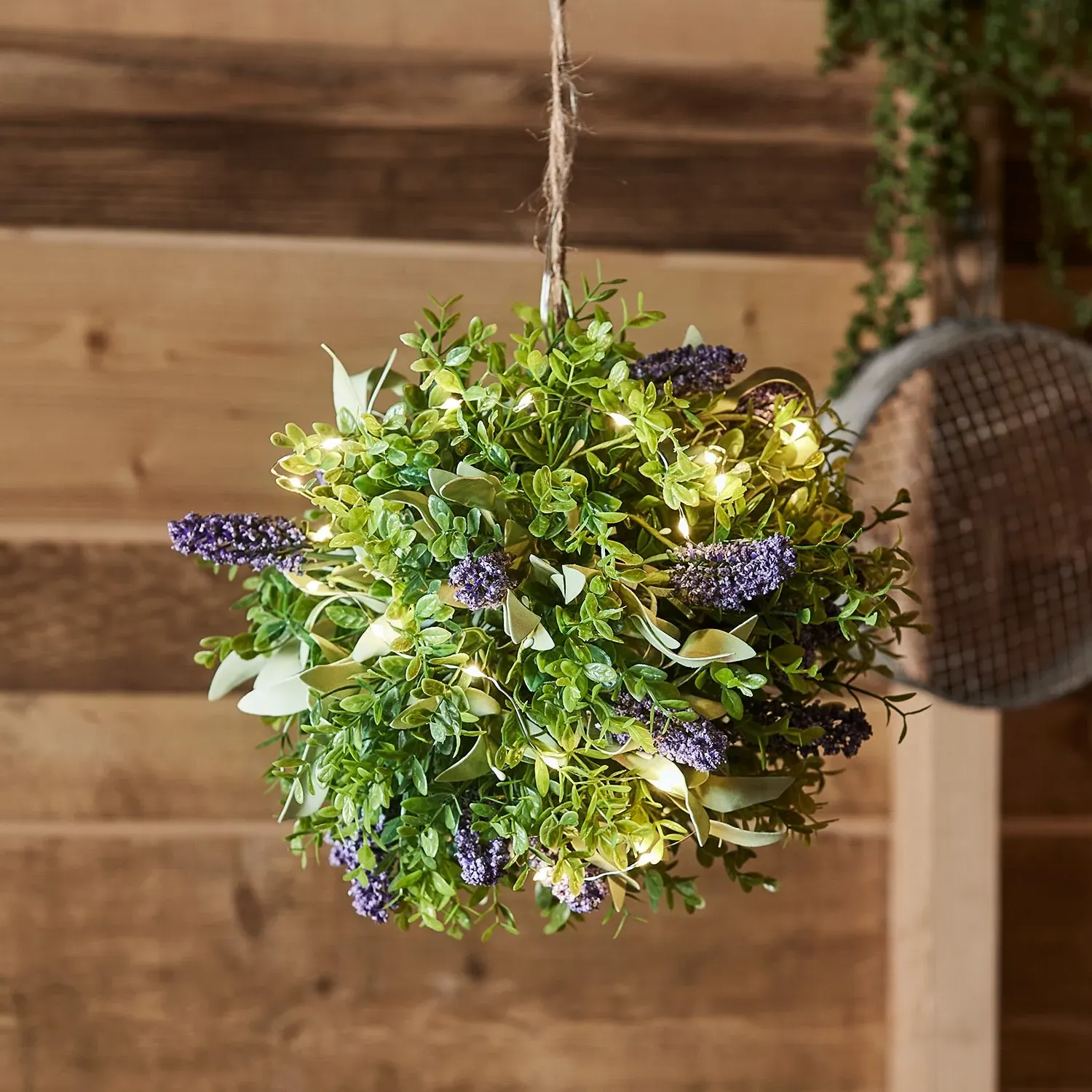 30cm Topiary Ball Bundle - Lavender, Micro Lights