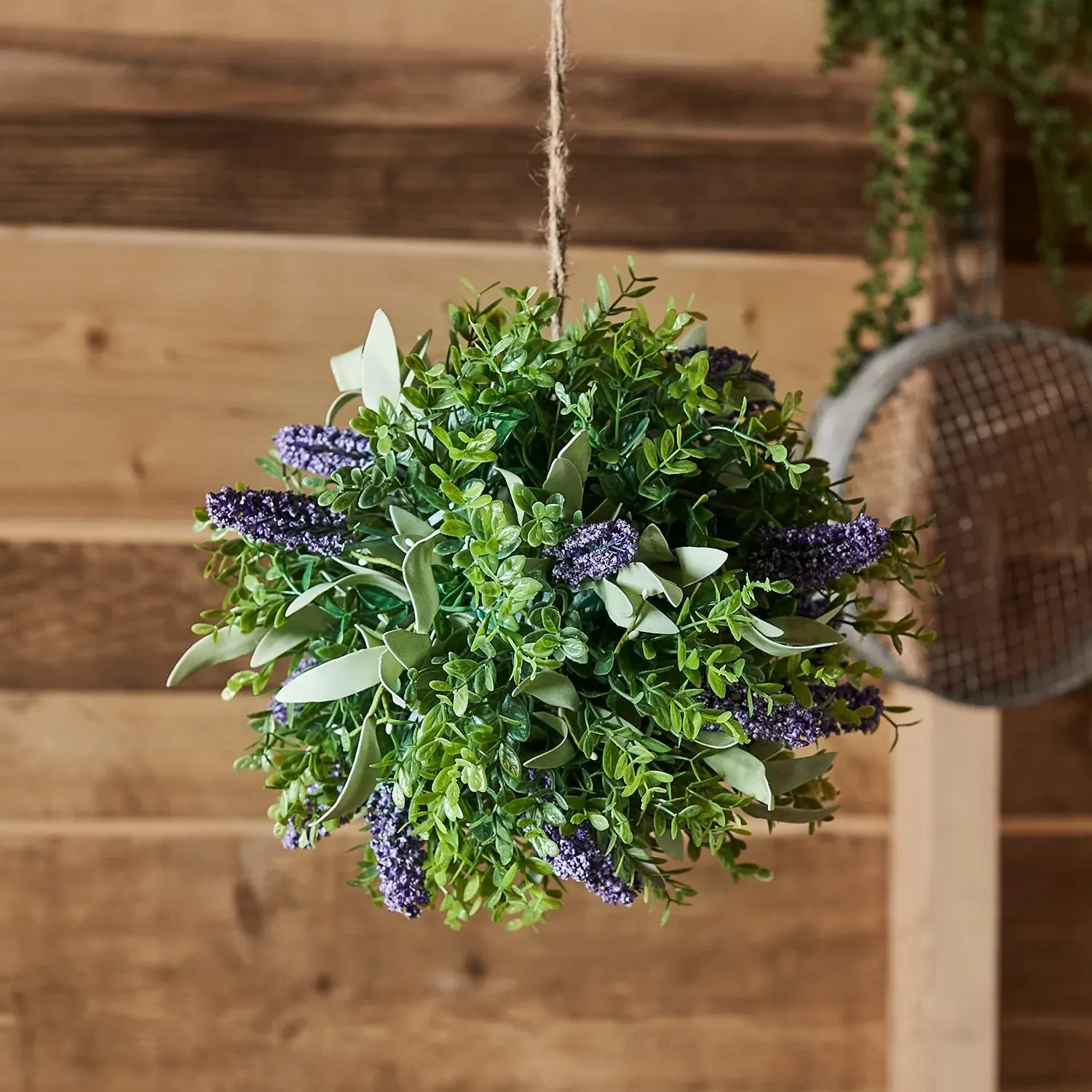 30cm Topiary Ball - Lavender, Faux Foliage image