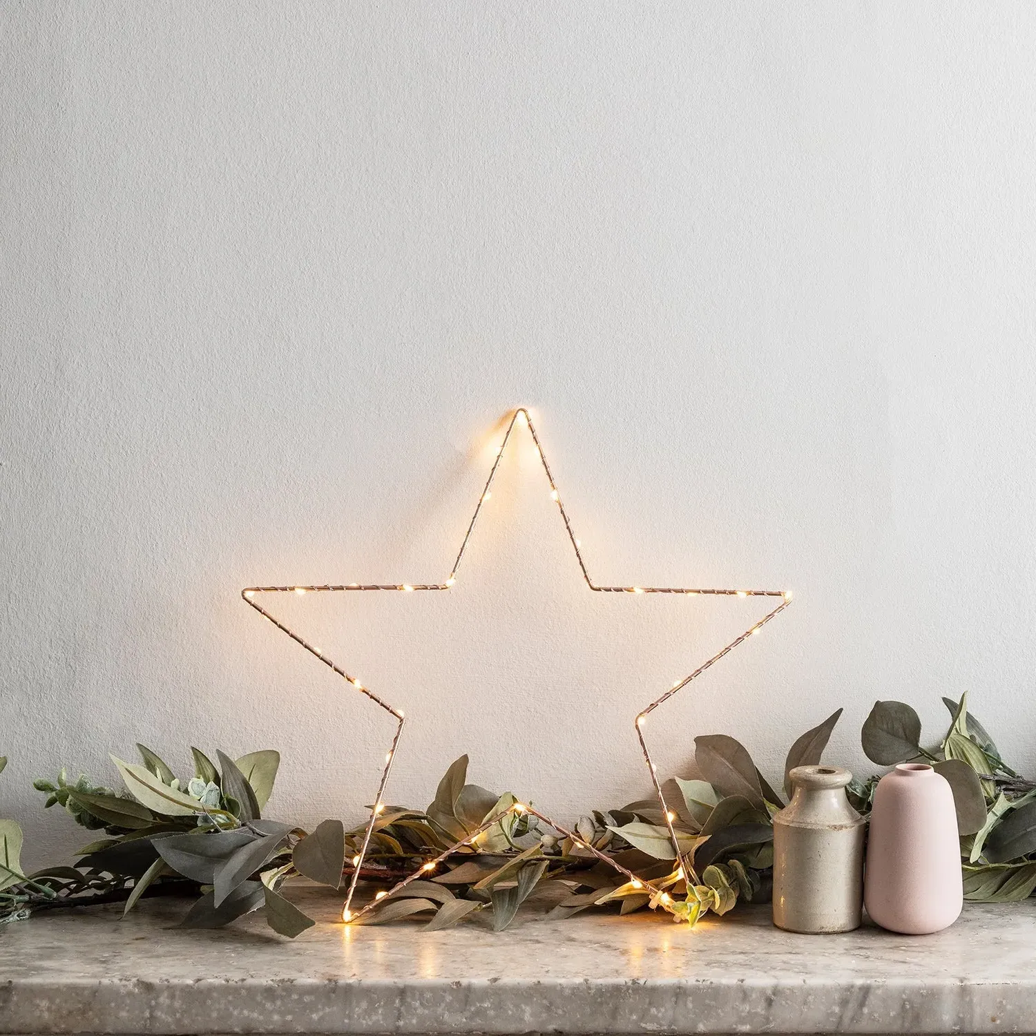 34cm Star Window Light - Rose Gold, LED image