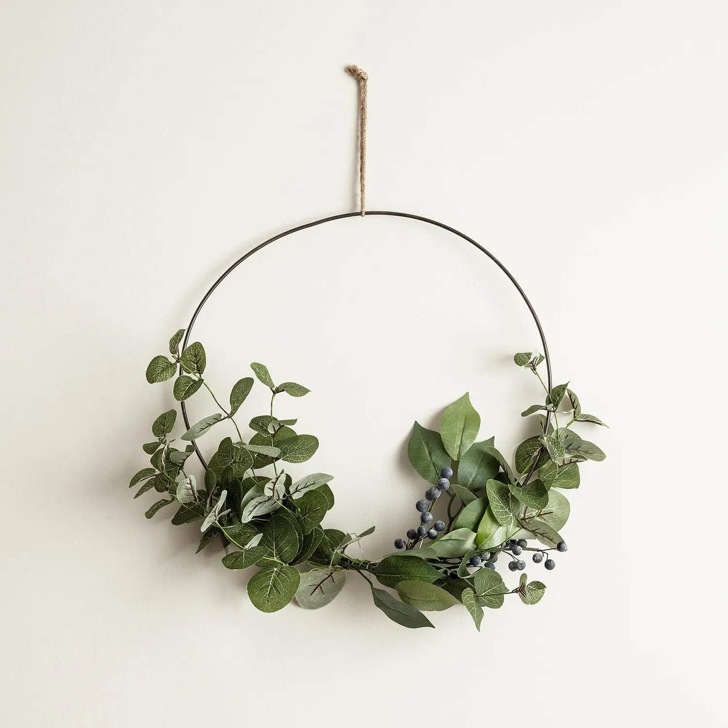 35cm Half Christmas Wreath - Eucalyptus image