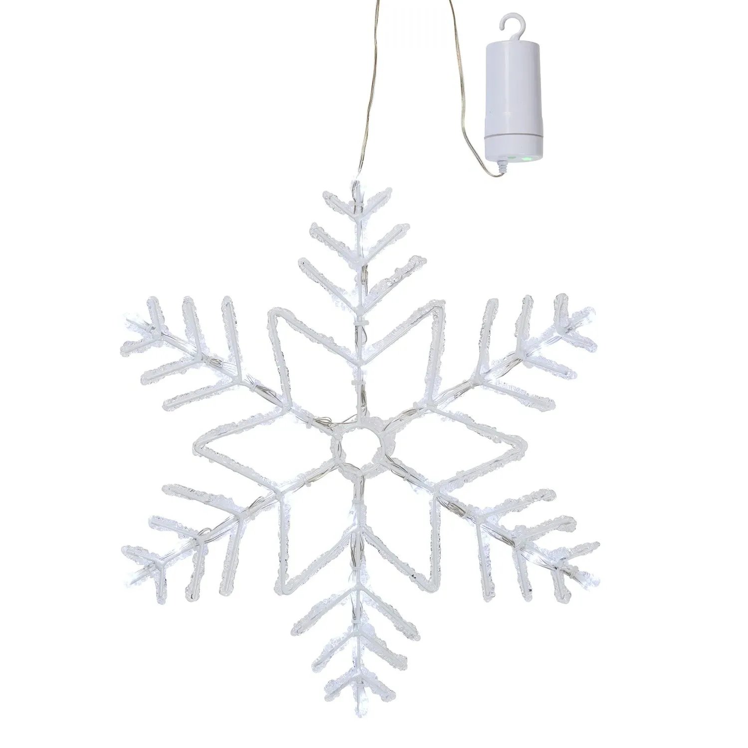 40cm Snowflake Christmas Light - White, LED