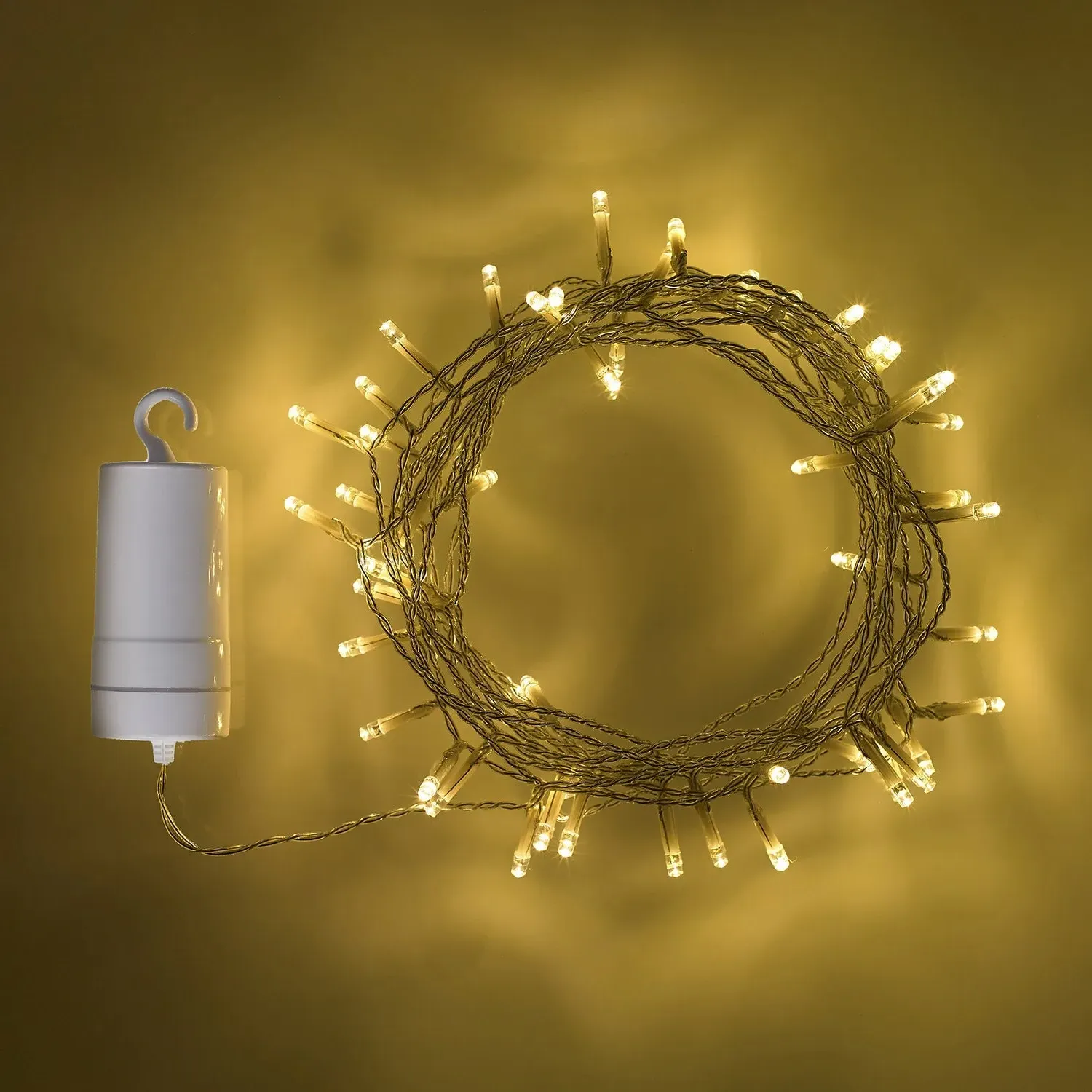 50 LED Outdoor Battery Fairy Lights - Warm White