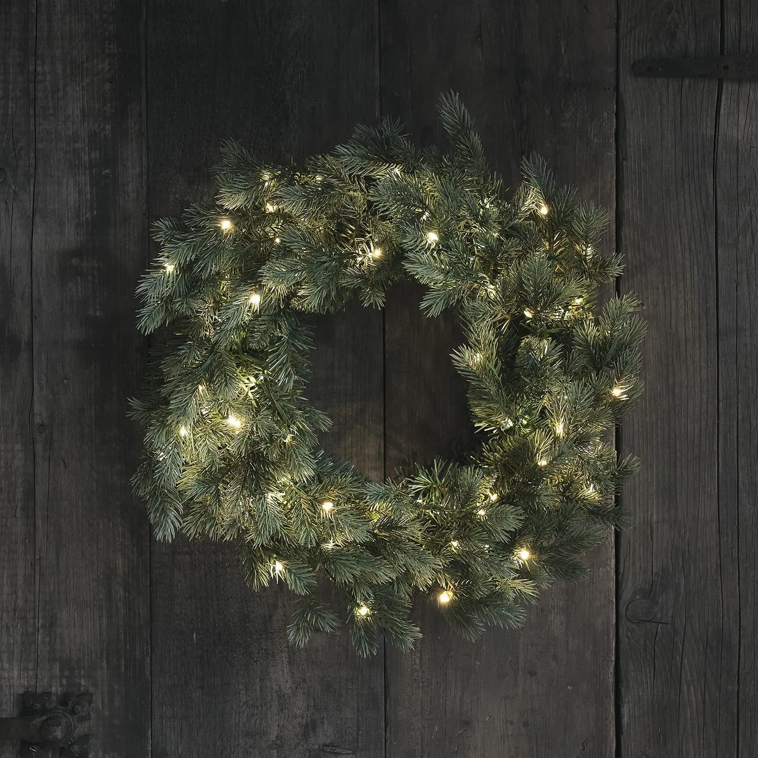 50cm LED Christmas Wreath - Dual Color, Faux Pine image