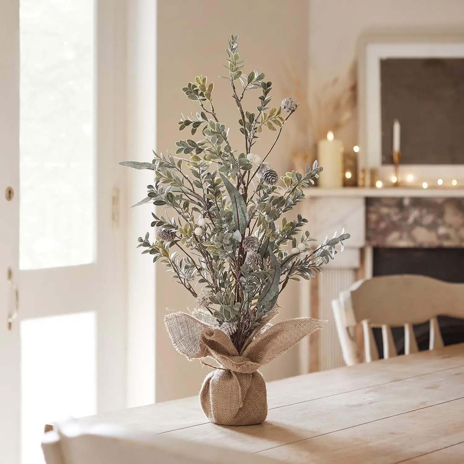 63cm Mini Christmas Tree - White Berry, Faux image
