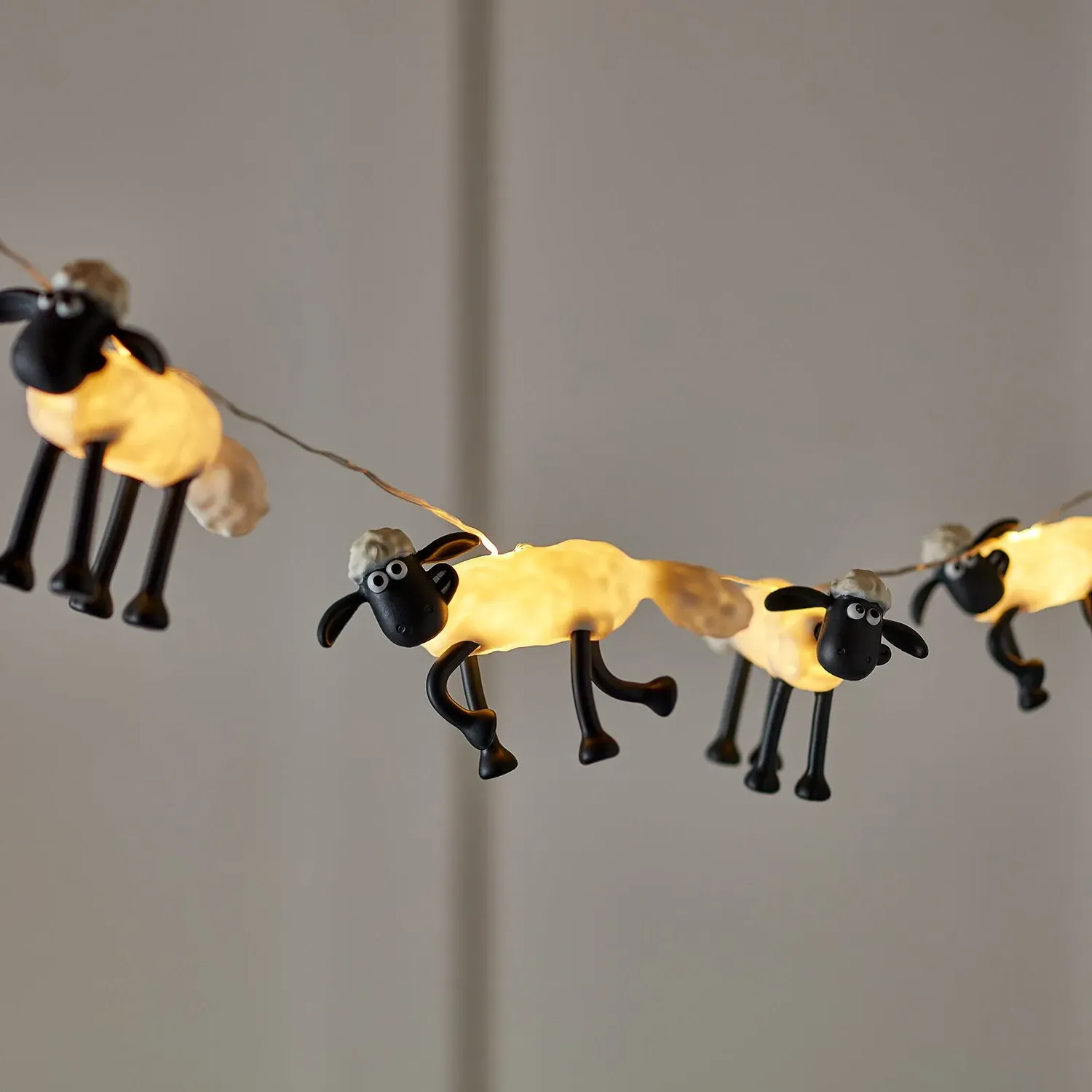 8-Light String Lights with Figures - Warm White image