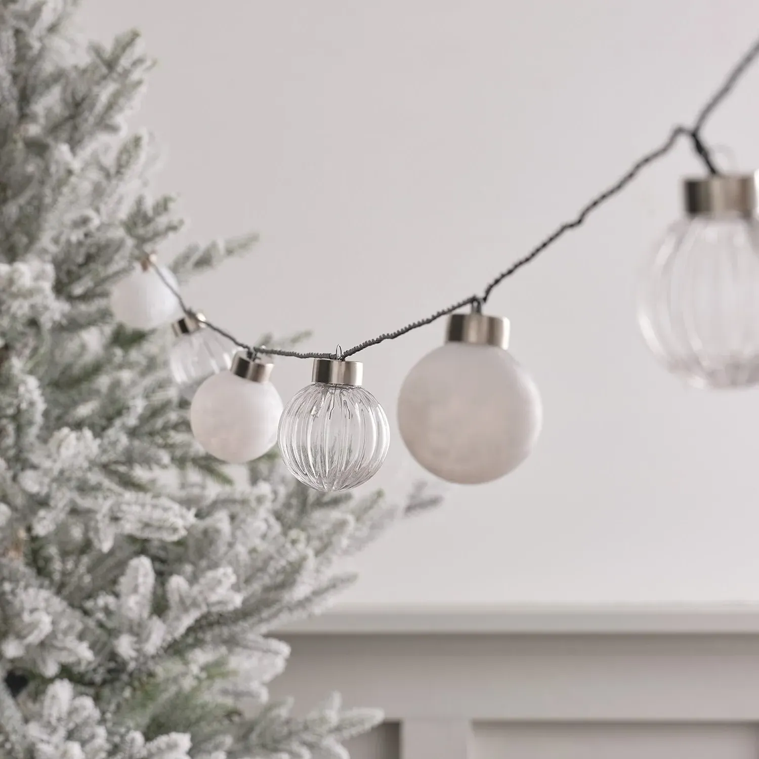 8.4m Bauble LED Garland - Warm White