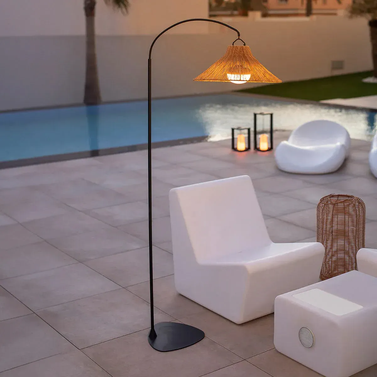 Arc Floor Lamp Cordless - Black, Metal image
