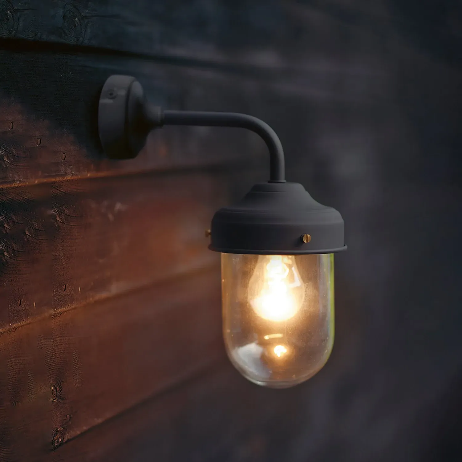Barn Outdoor Wall Light - Carbon, Aluminium image