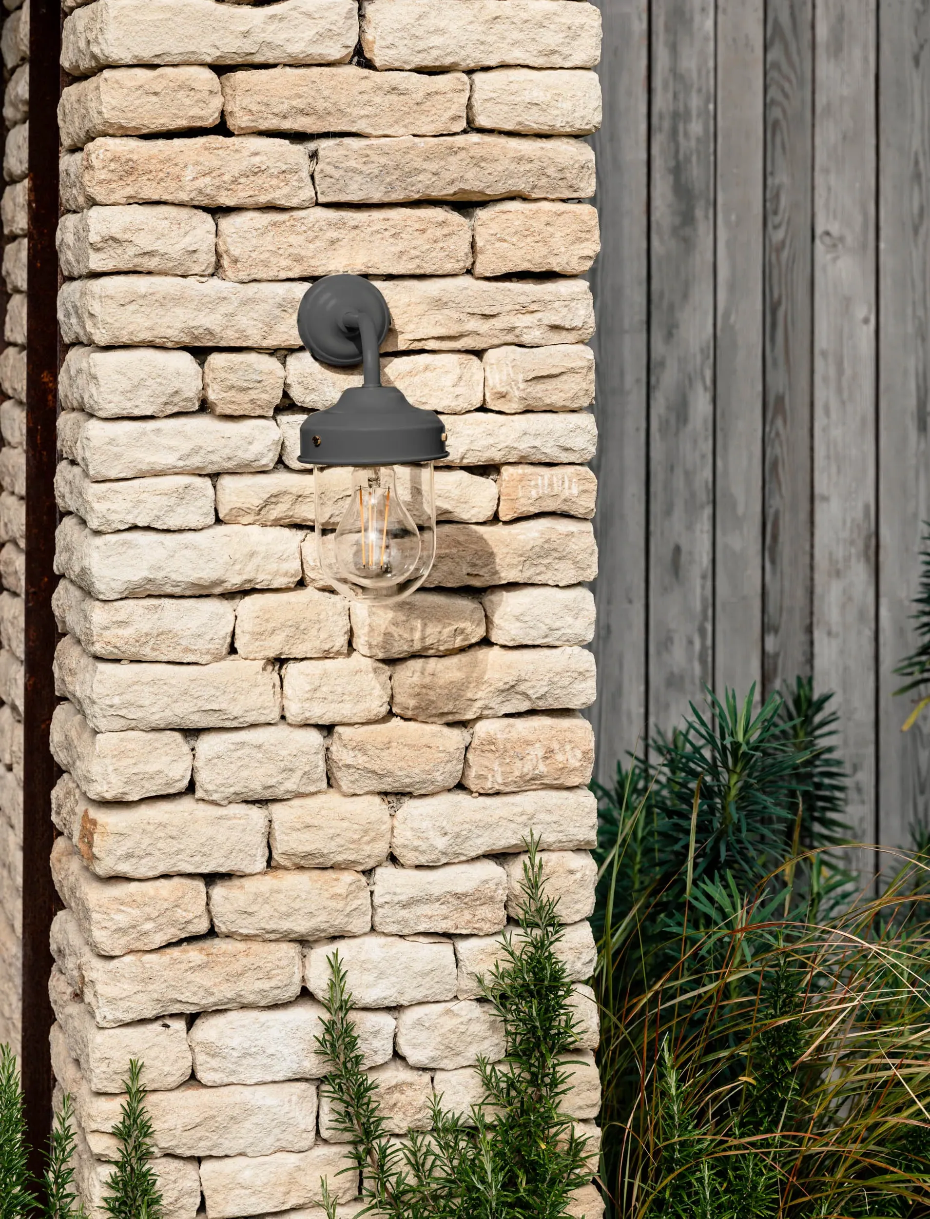 Barn Wall Light - Carbon, Steel image