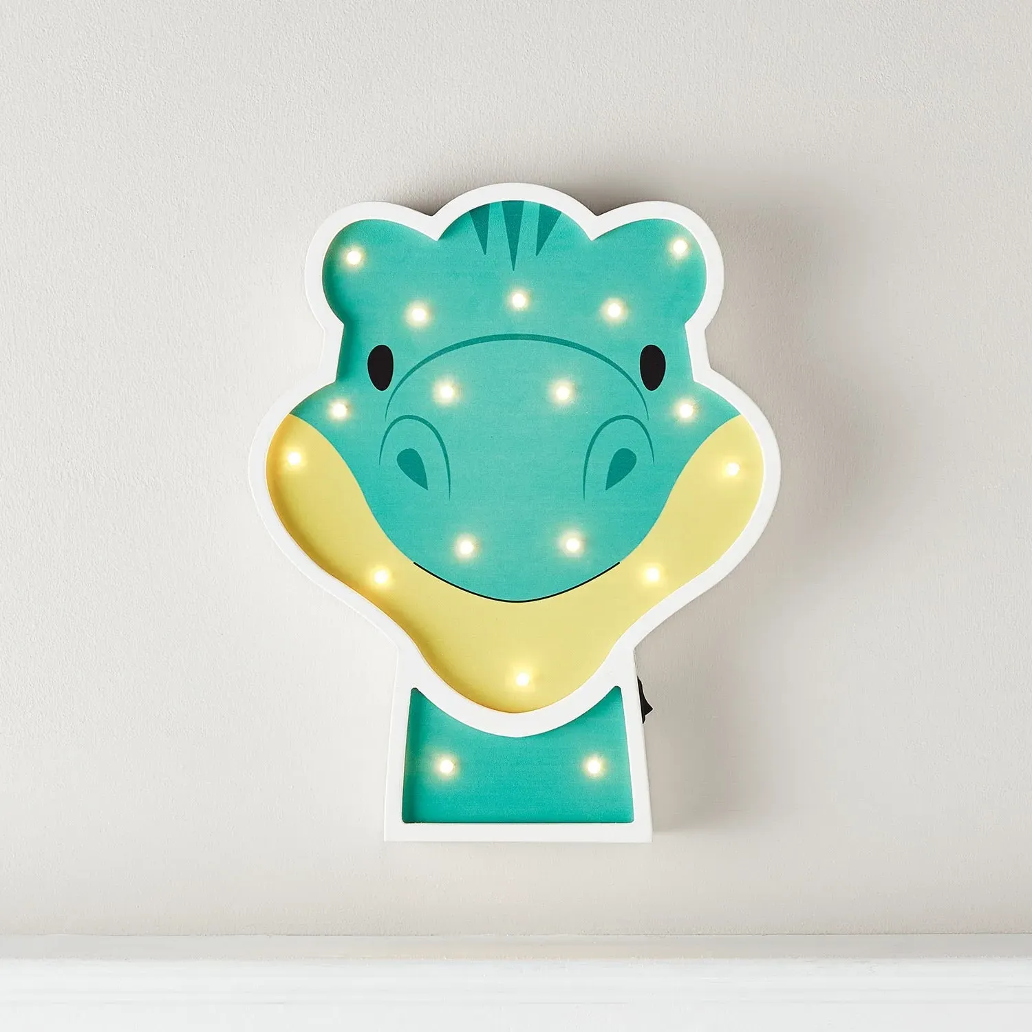 Dinosaur Wall Light with Timer - Warm White