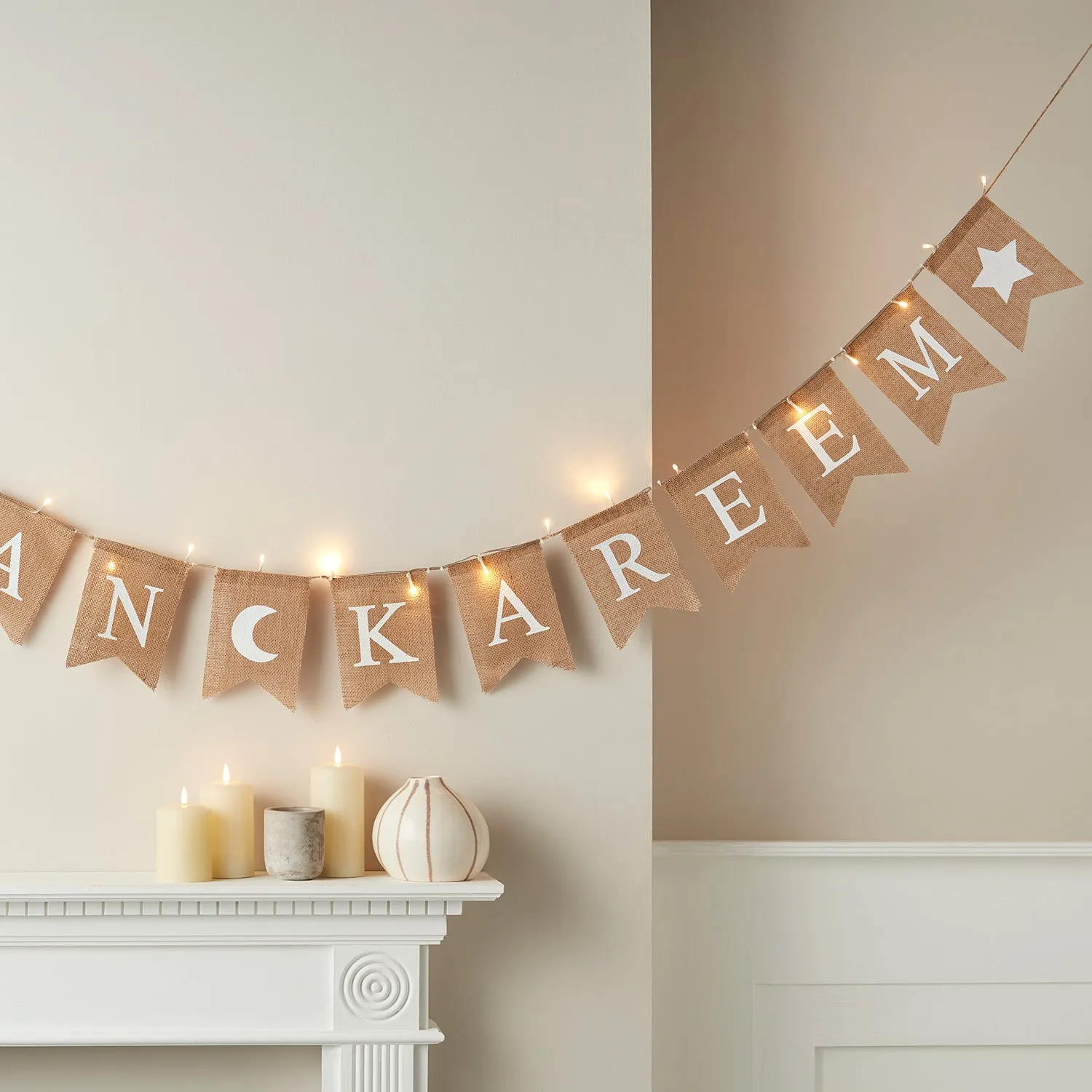 LED Bunting Ramadan Decoration - Warm White