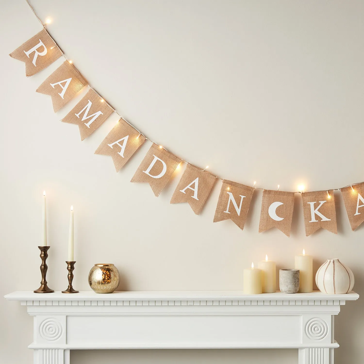 LED Bunting Ramadan Decoration - Warm White