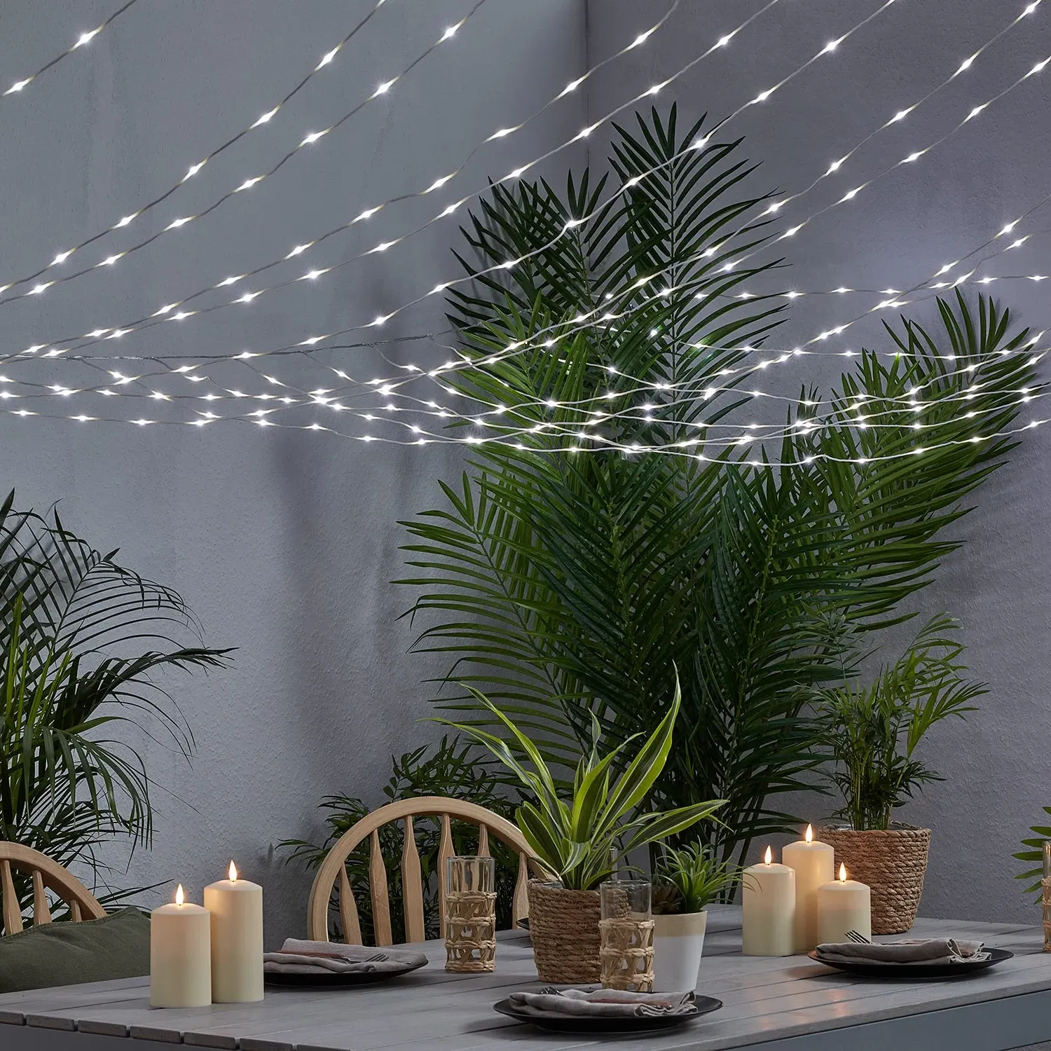 LED Canopy Light & Candle Bundle - Dual Color