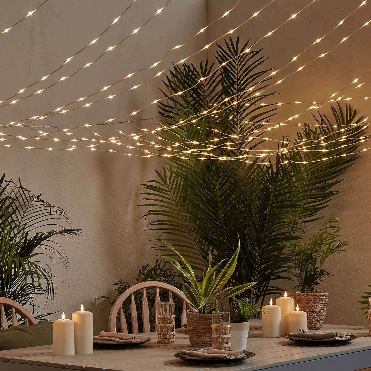 LED Canopy Light & Candle Bundle - Dual Color