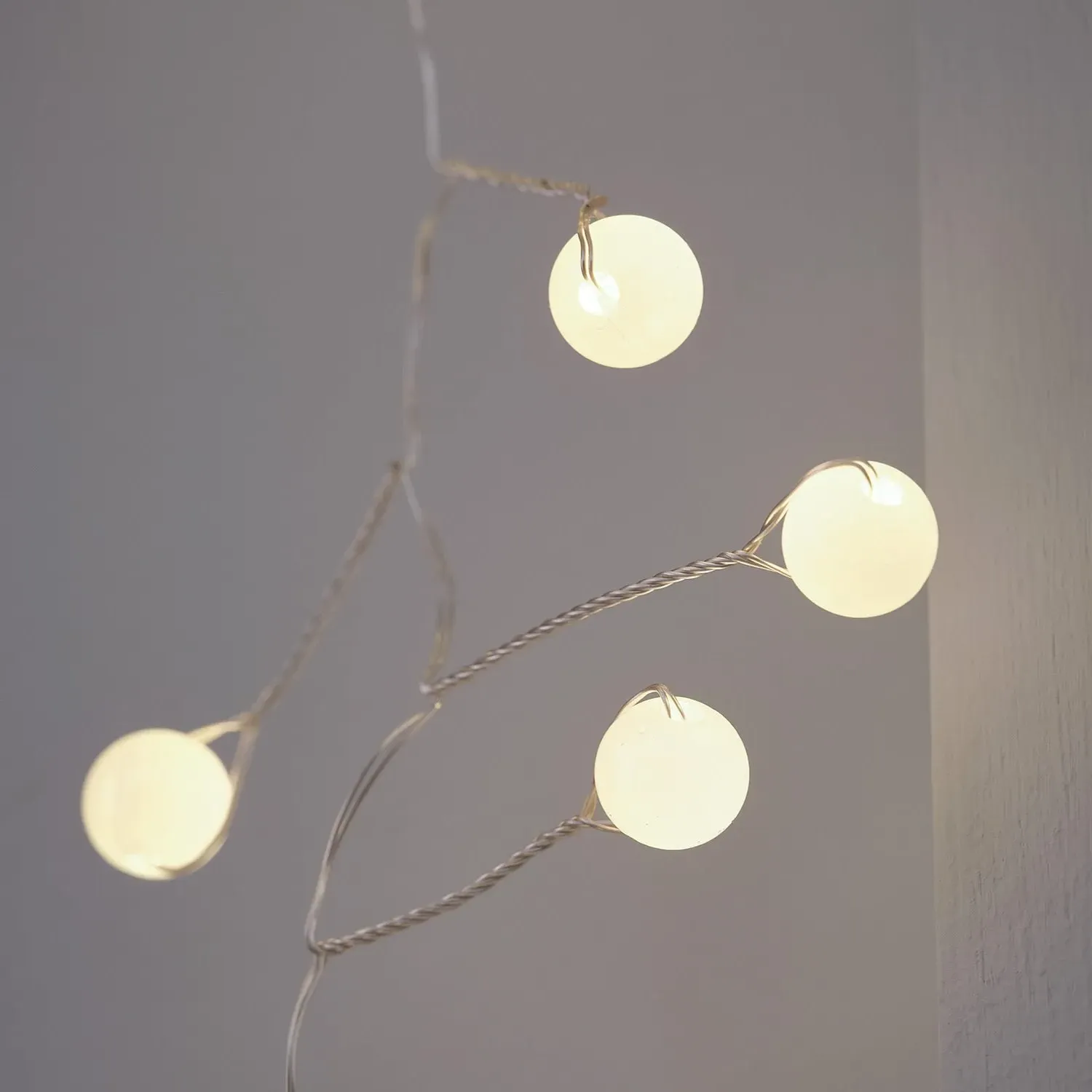 Pearl Micro LED Battery Cluster Lights - Warm White