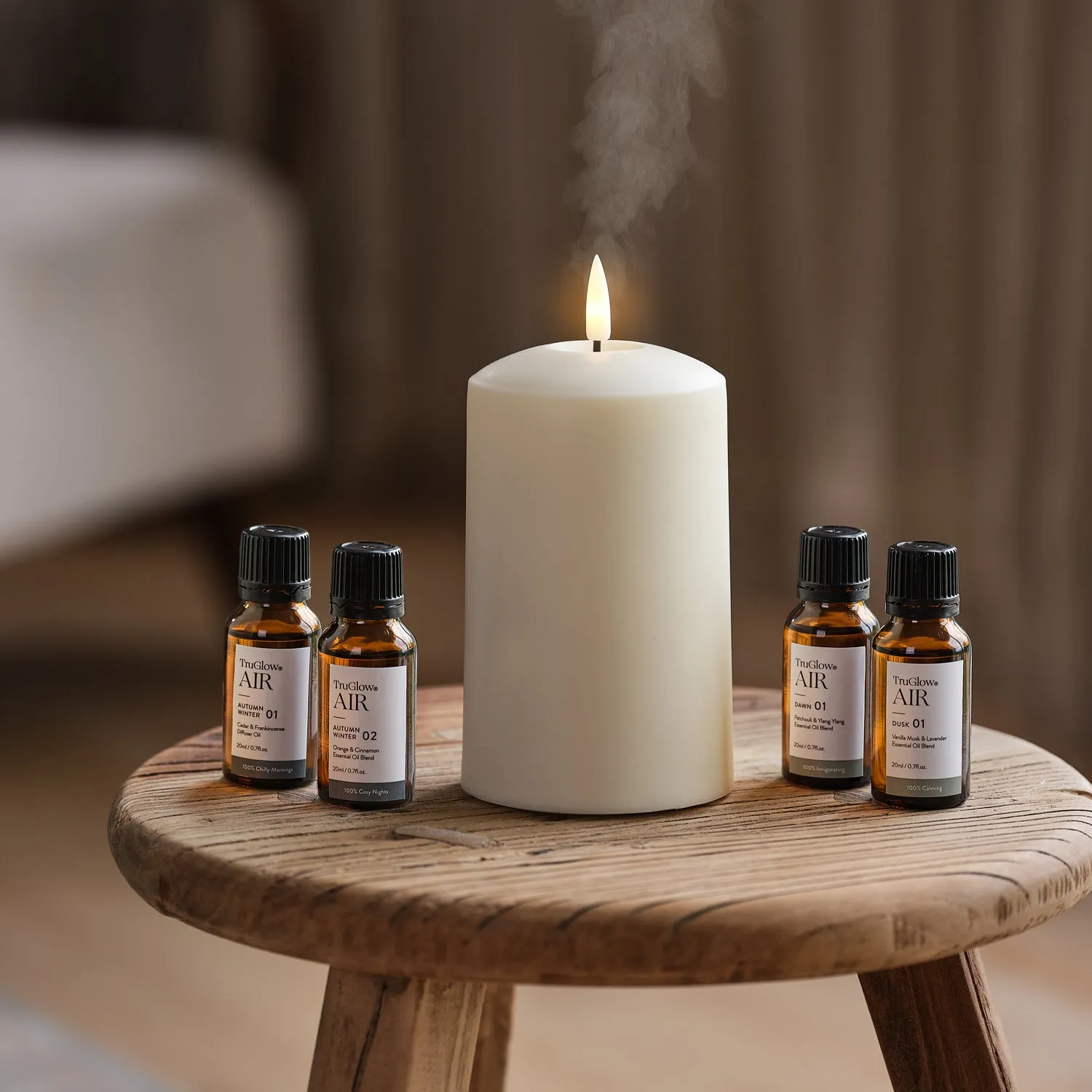Portable Candle Diffuser Bundle - Ivory