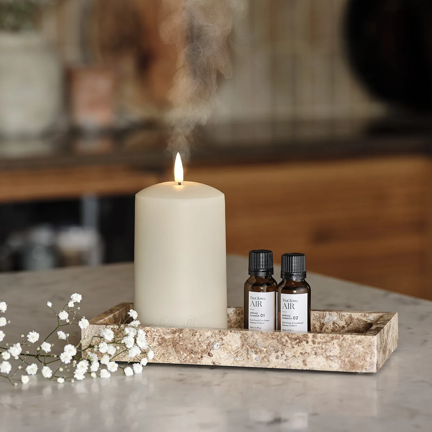 Portable Candle Diffuser Bundle - Ivory