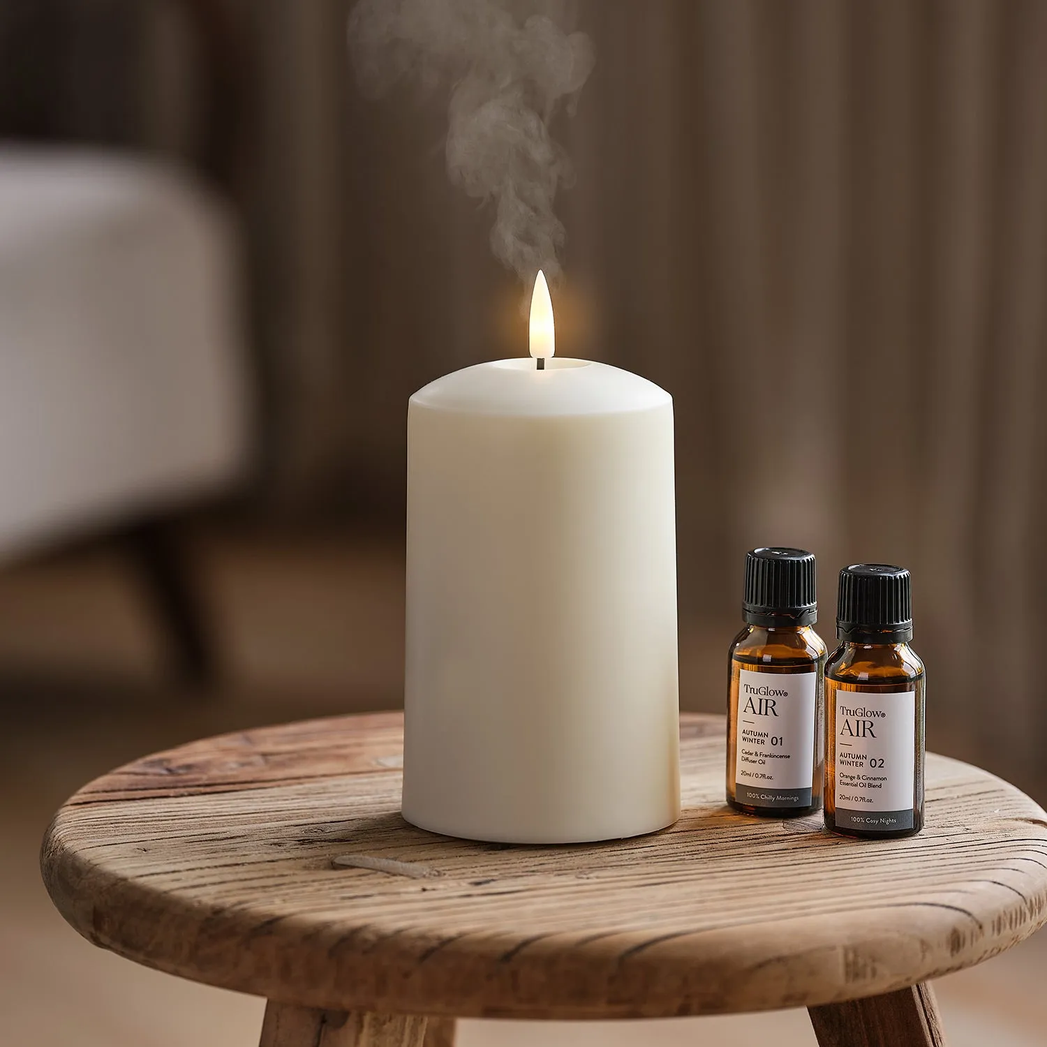 Portable Candle Diffuser Bundle - Ivory
