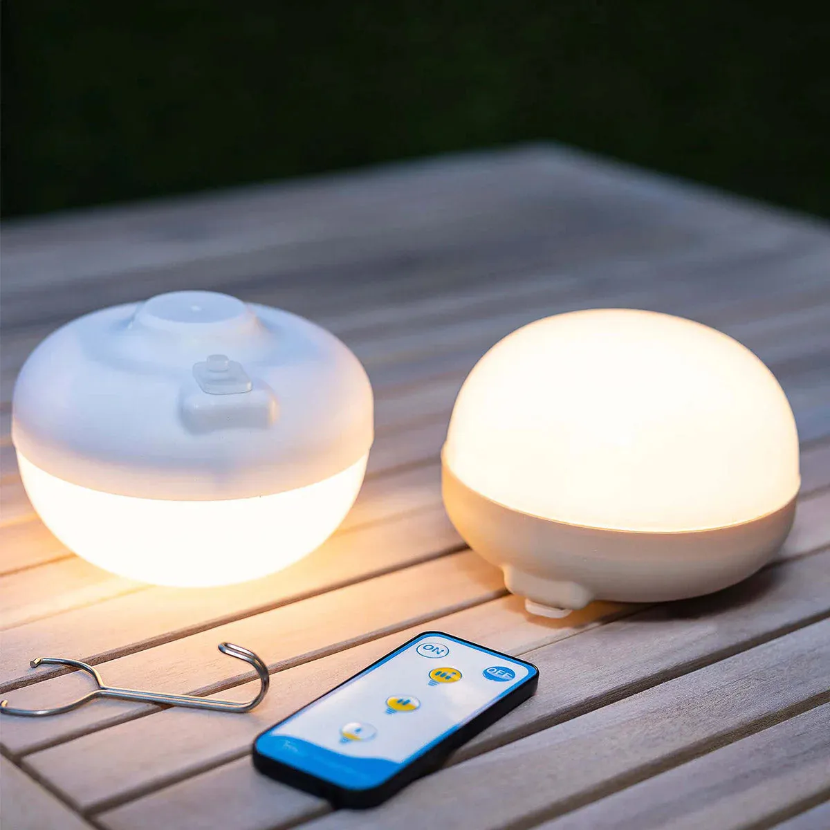 Portable LED Bulb with Remote - Beige