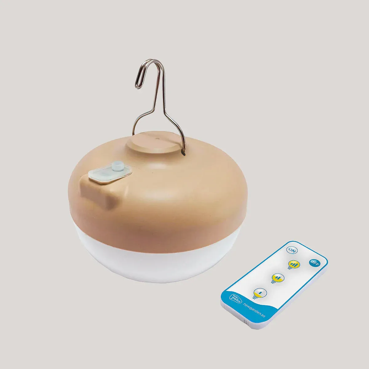 Portable LED Bulb with Remote - Beige image