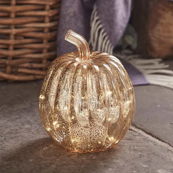 Pumpkin & Candle Bundle - Gold, Ceramic