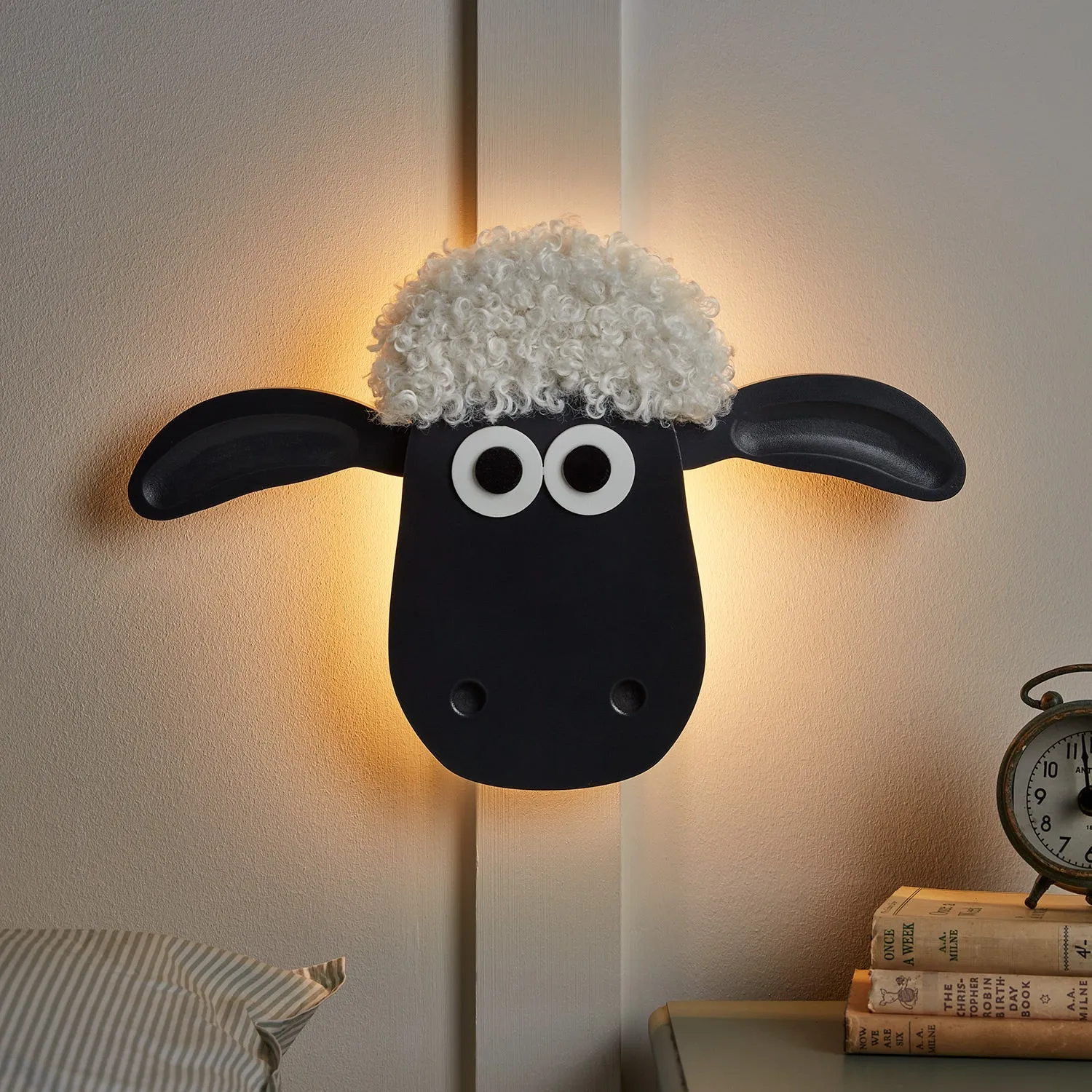 Sheep Wall Light Battery Operated - White image