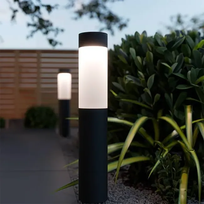 Solar USB Post Light - Anthracite Grey image