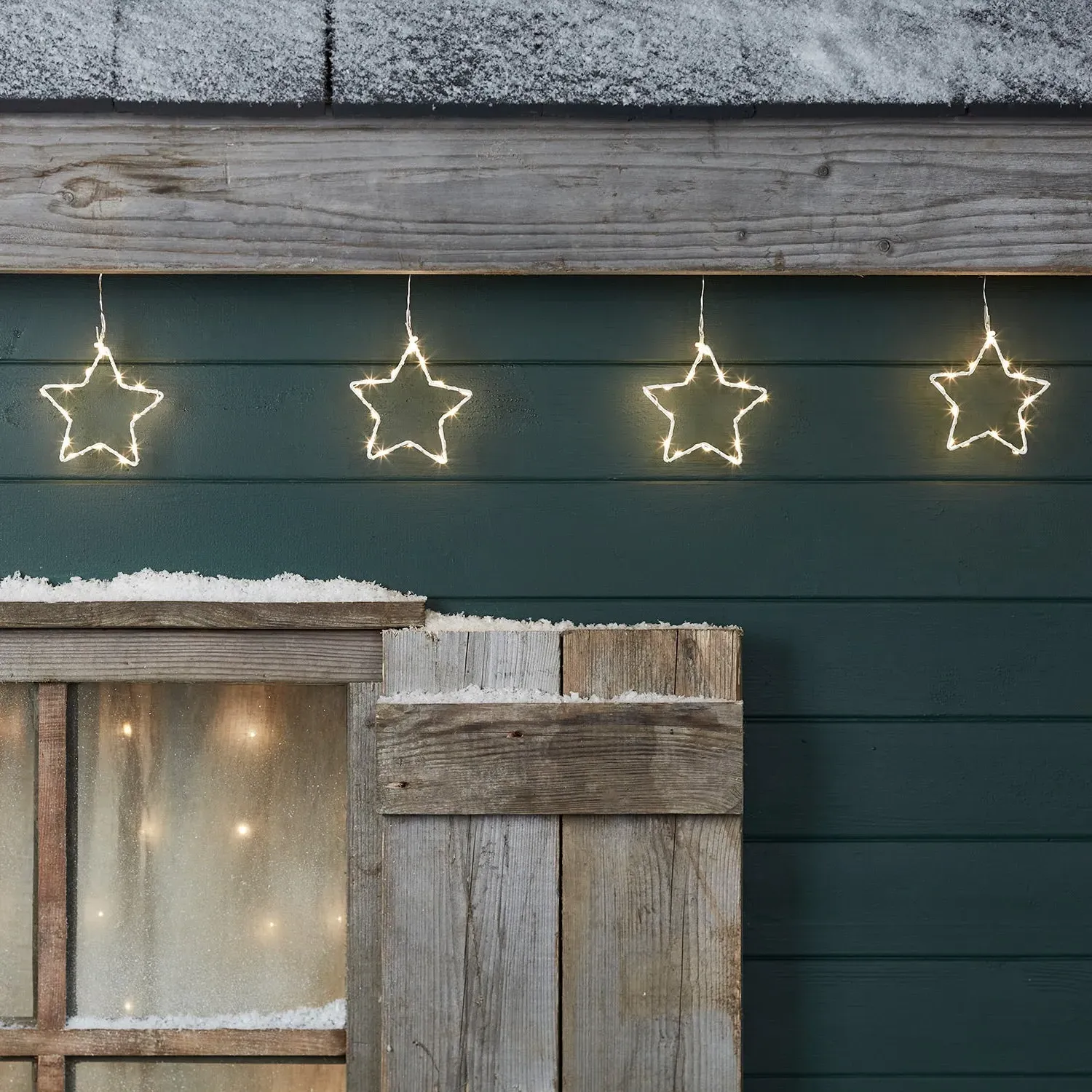 Star Garland Outdoor Christmas Light - Warm White
