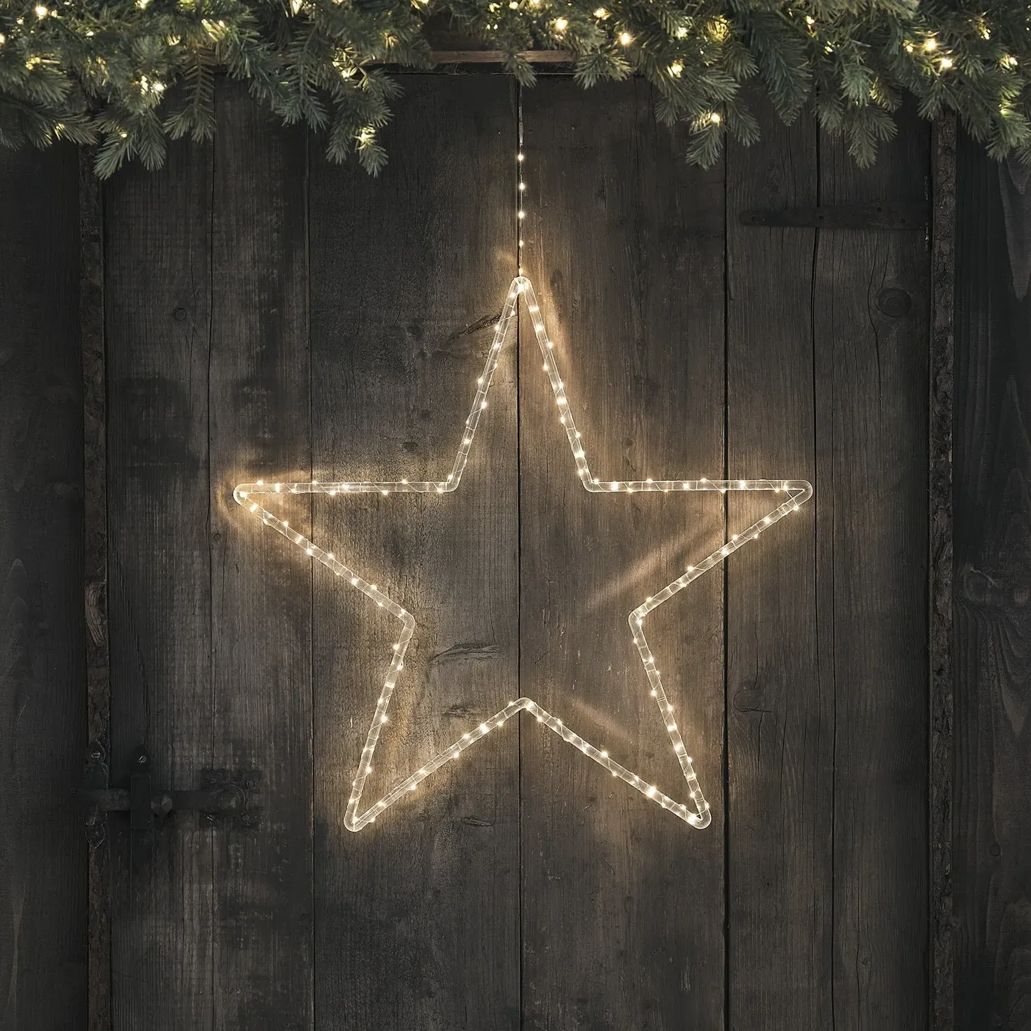 Star LED Hanging Light - Warm White, Acrylic image