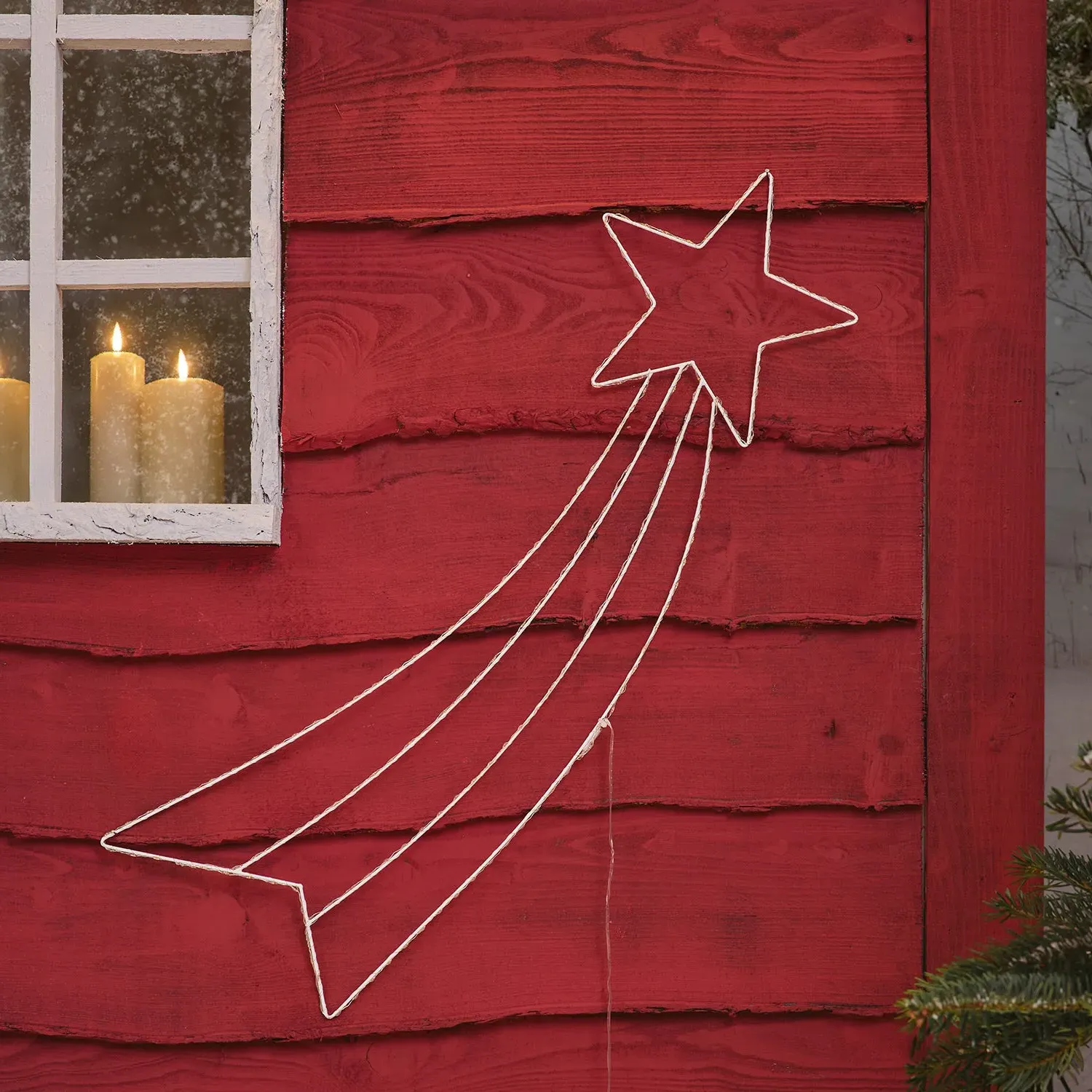 Star LED Window Light - Warm White, Metal