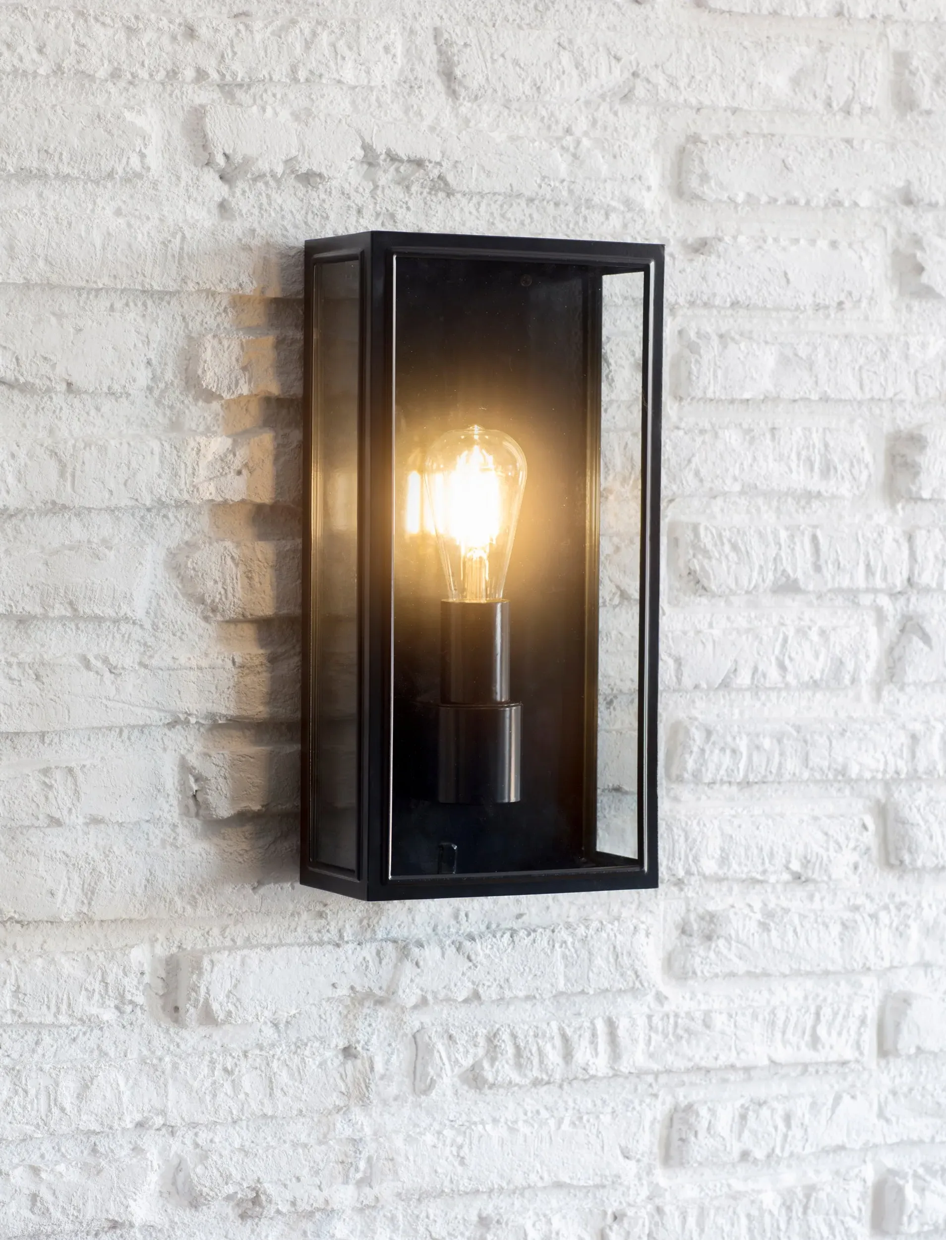 Tall Outdoor Lantern - Carbon, Steel