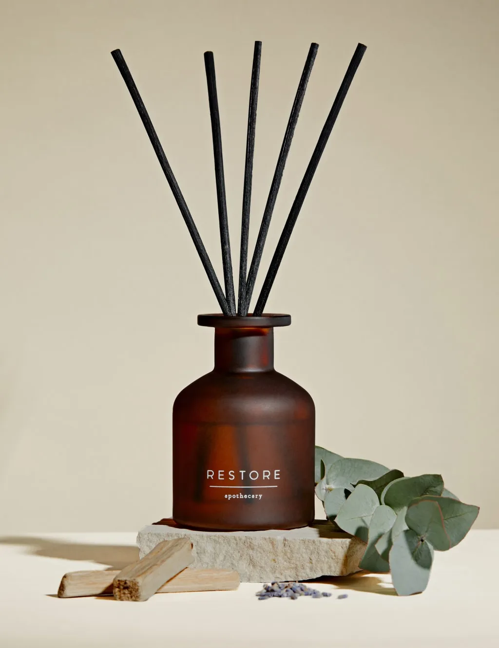 100ml Reed Diffuser Restore - Amber Glass