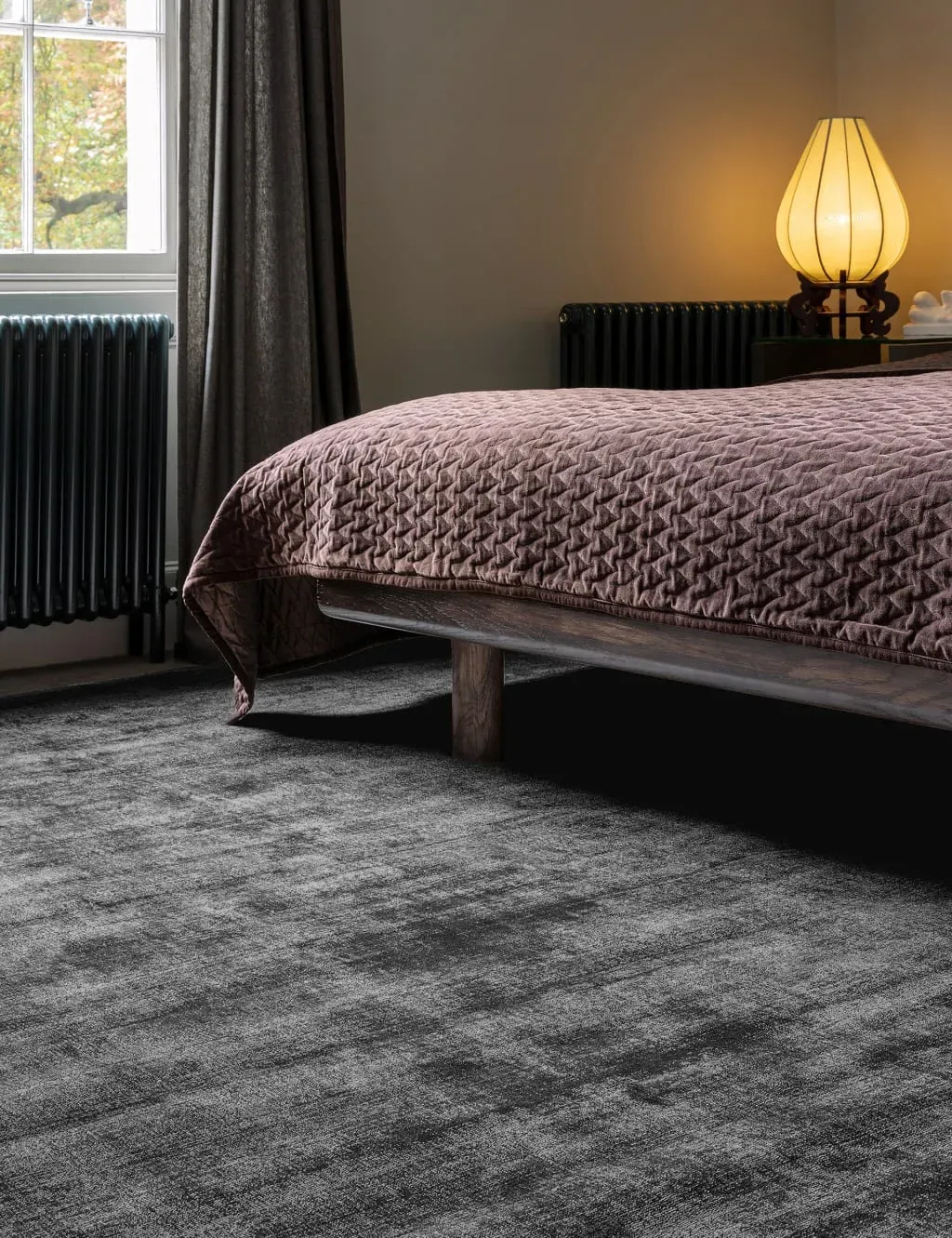 Large Area Rug with Tonal Design - Charcoal image