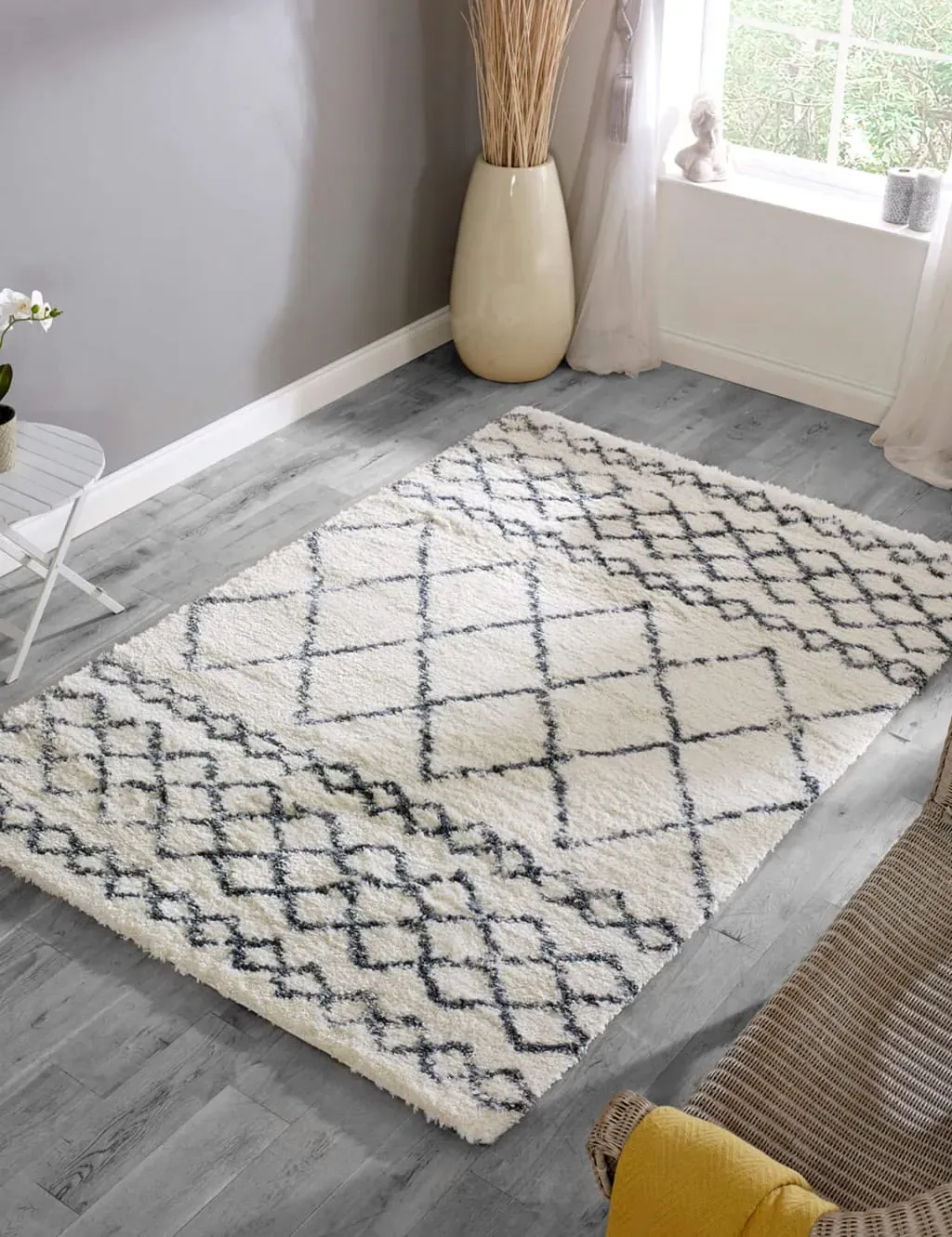 Large Rug Geometric Pattern - Cream Mix image