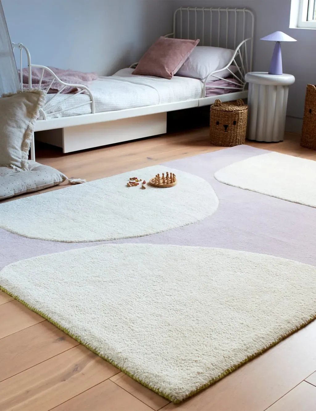 Medium Canvas Pure Wool Rug - Purple image