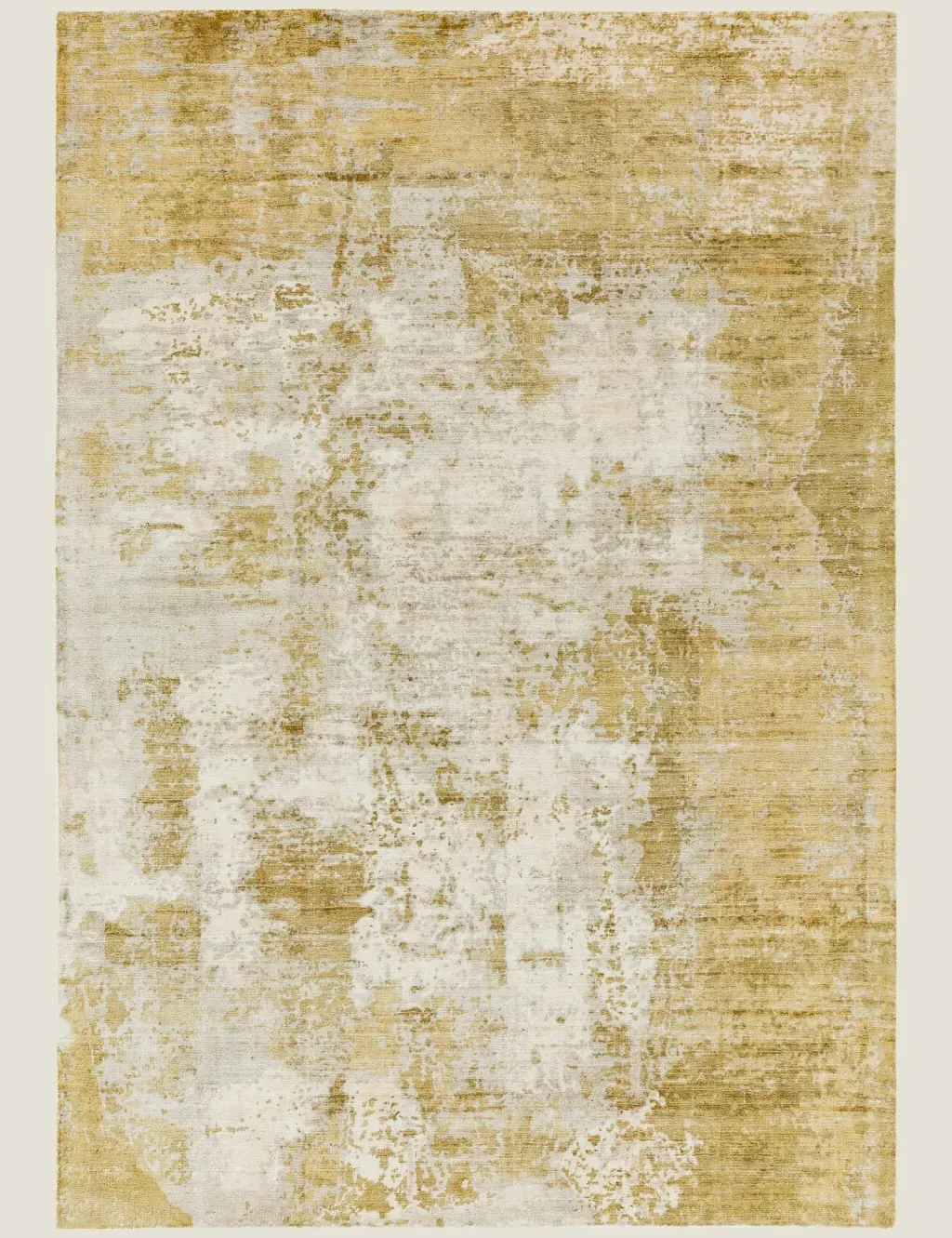 Rectangular Rug Abstract Pattern - Yellow Mix, Wool image