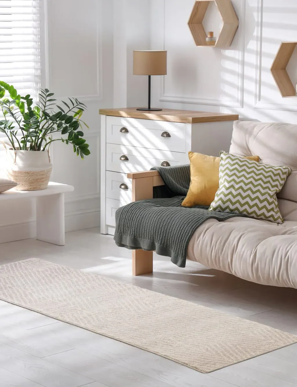 Small Linear Rug - Grey image