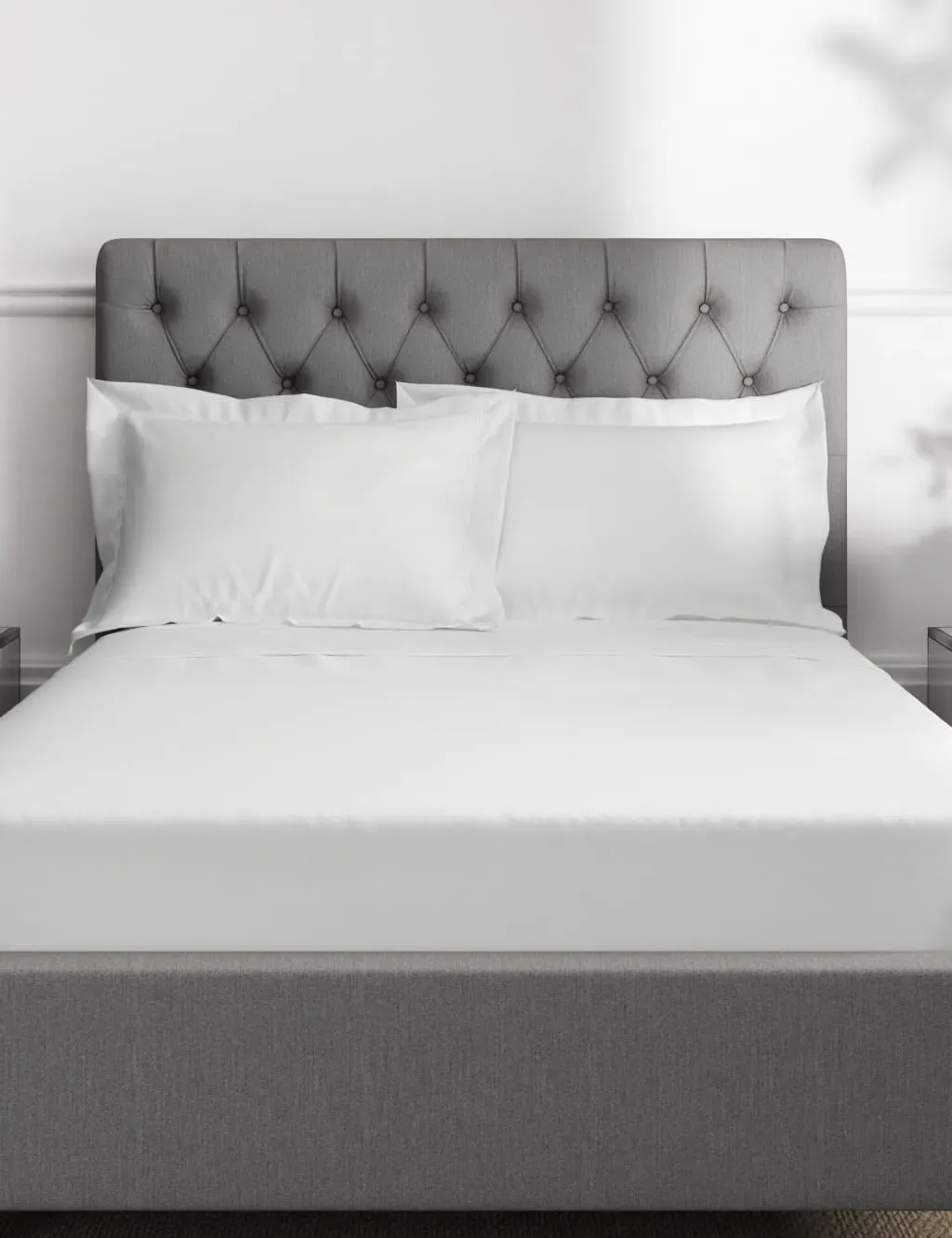 2-Pack Oxford Pillowcases - White, Cotton image