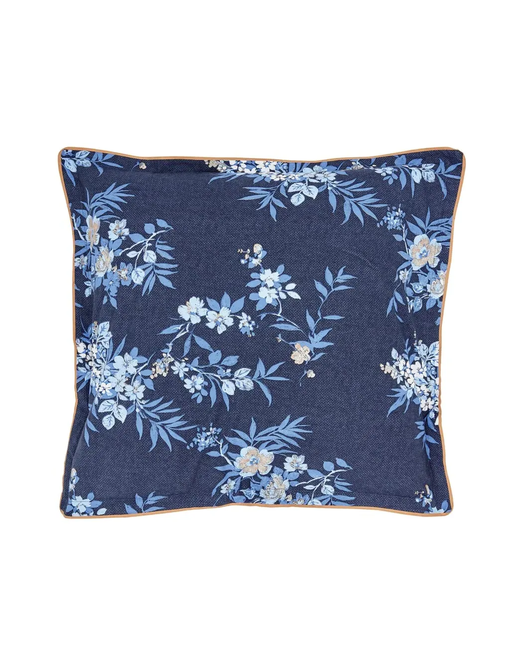 2 Pack Pillowcases with Piping - Cobalt, Cotton