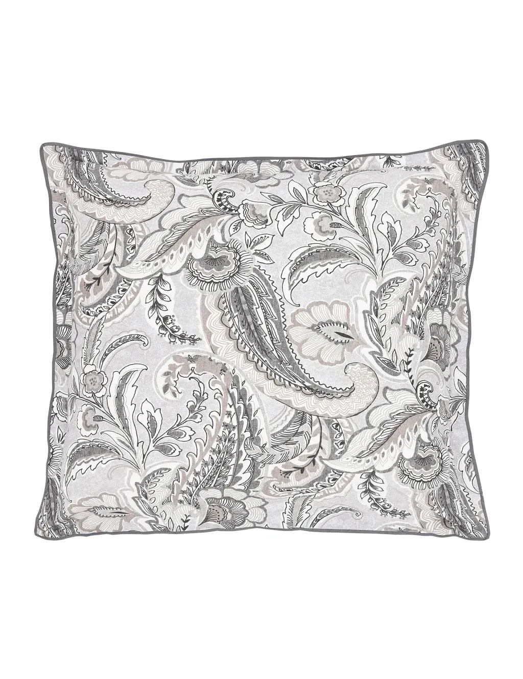 2-Pack Square Pillowcases - Charcoal, Cotton image