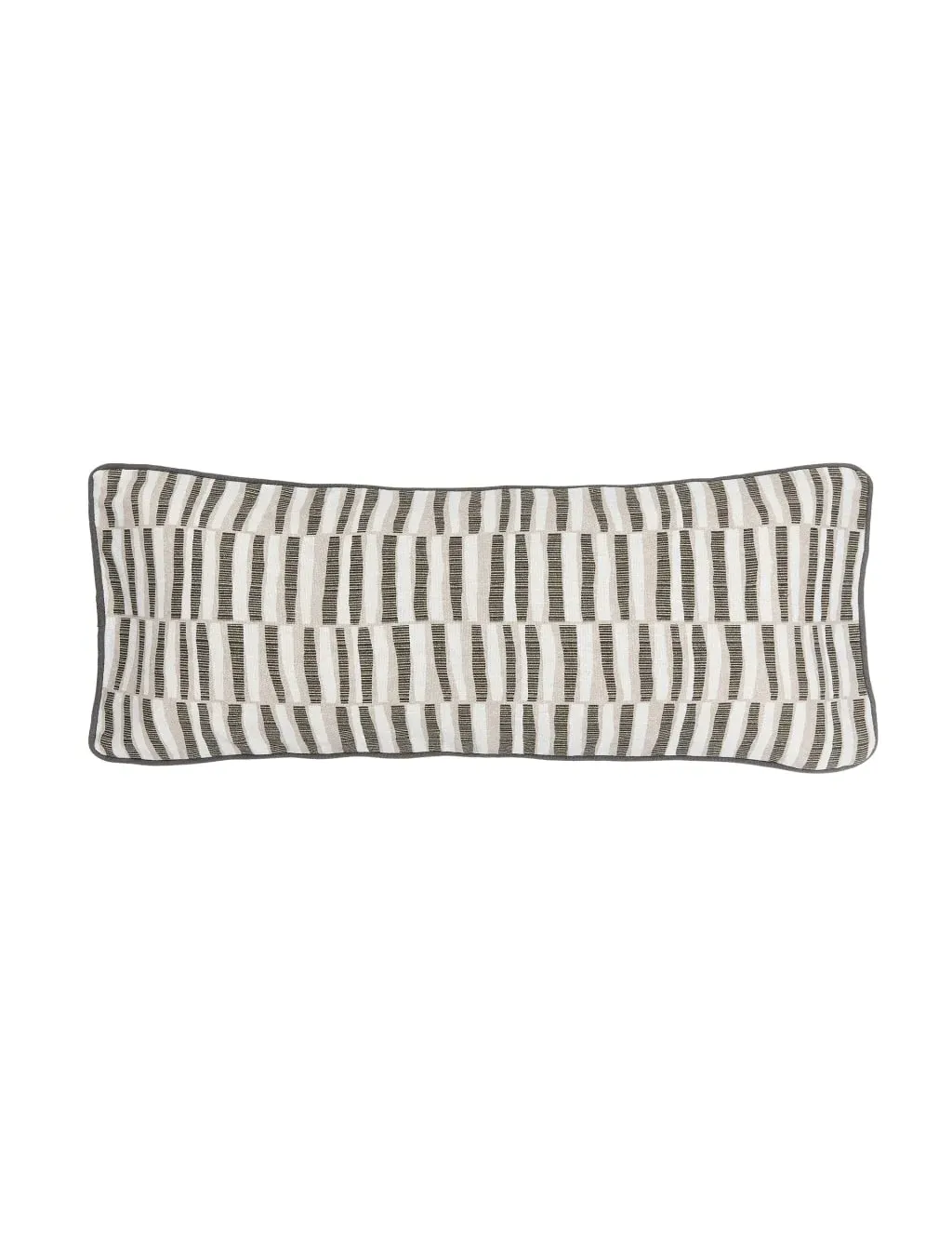 Rectangular Scatter Cushion Woven - Charcoal, Cotton image