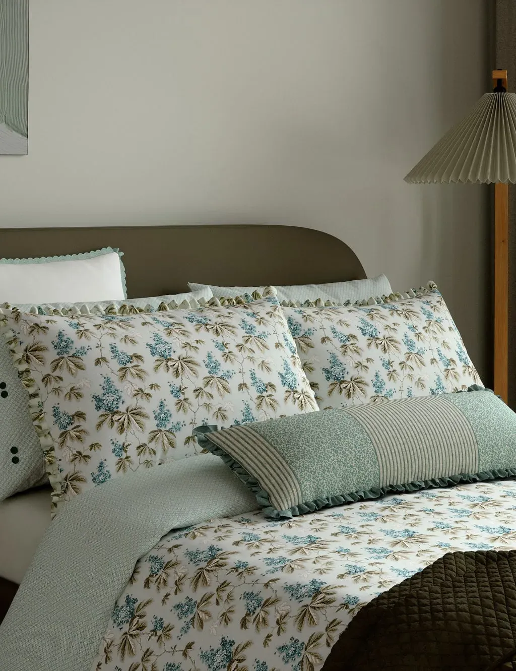 Single Bedding Set Reversible - Green, Cotton image
