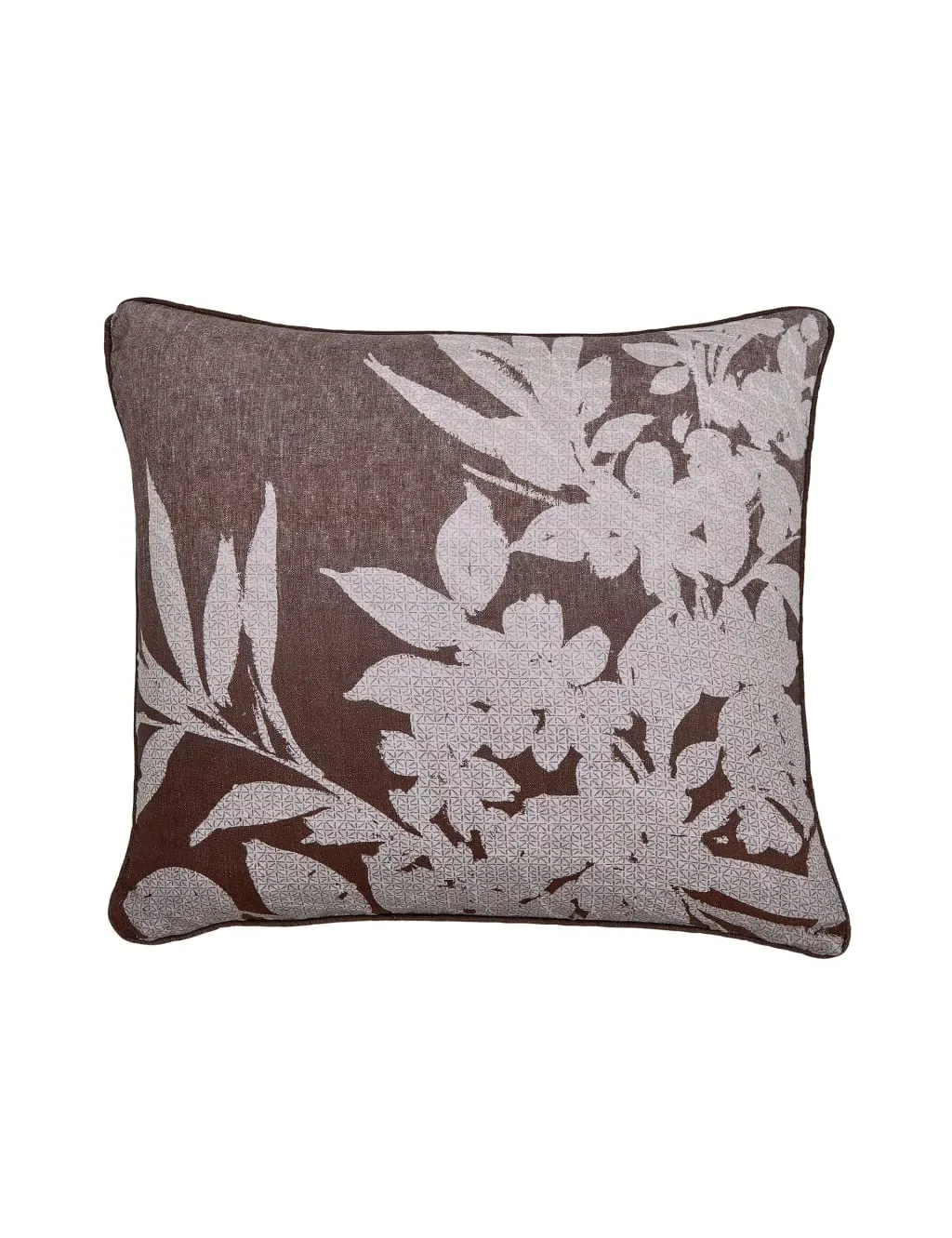Square Cushion Botanical Pattern - Pink Mix, Cotton image