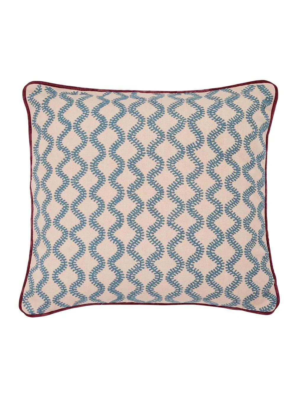 Square Cushion Multi Pattern - Blue Mix image