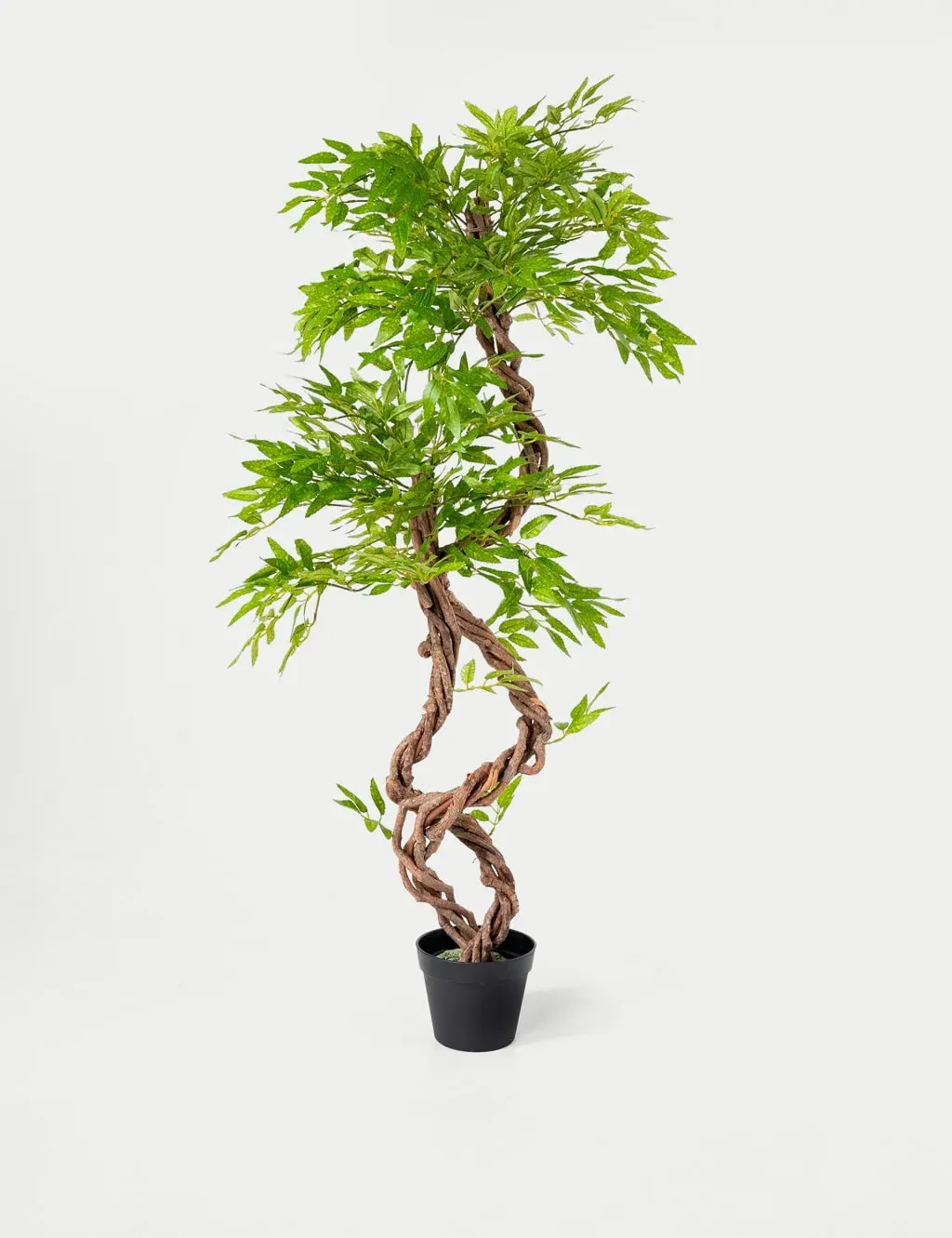 4ft Artificial Tree in Pot - Green, Wood image